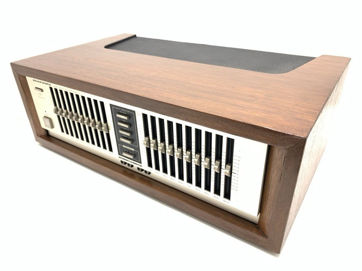 MARANTZ EQ 340 Stereo Graphic Equalizer New Wood Box Vintage 1983 WORK Good Look
