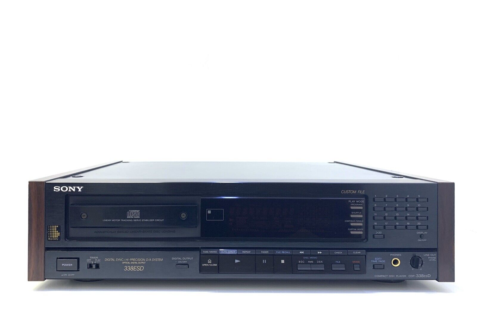 SONY CDP-338ESD Compact Disc Player High End Vintage 1990 with Remote Like New