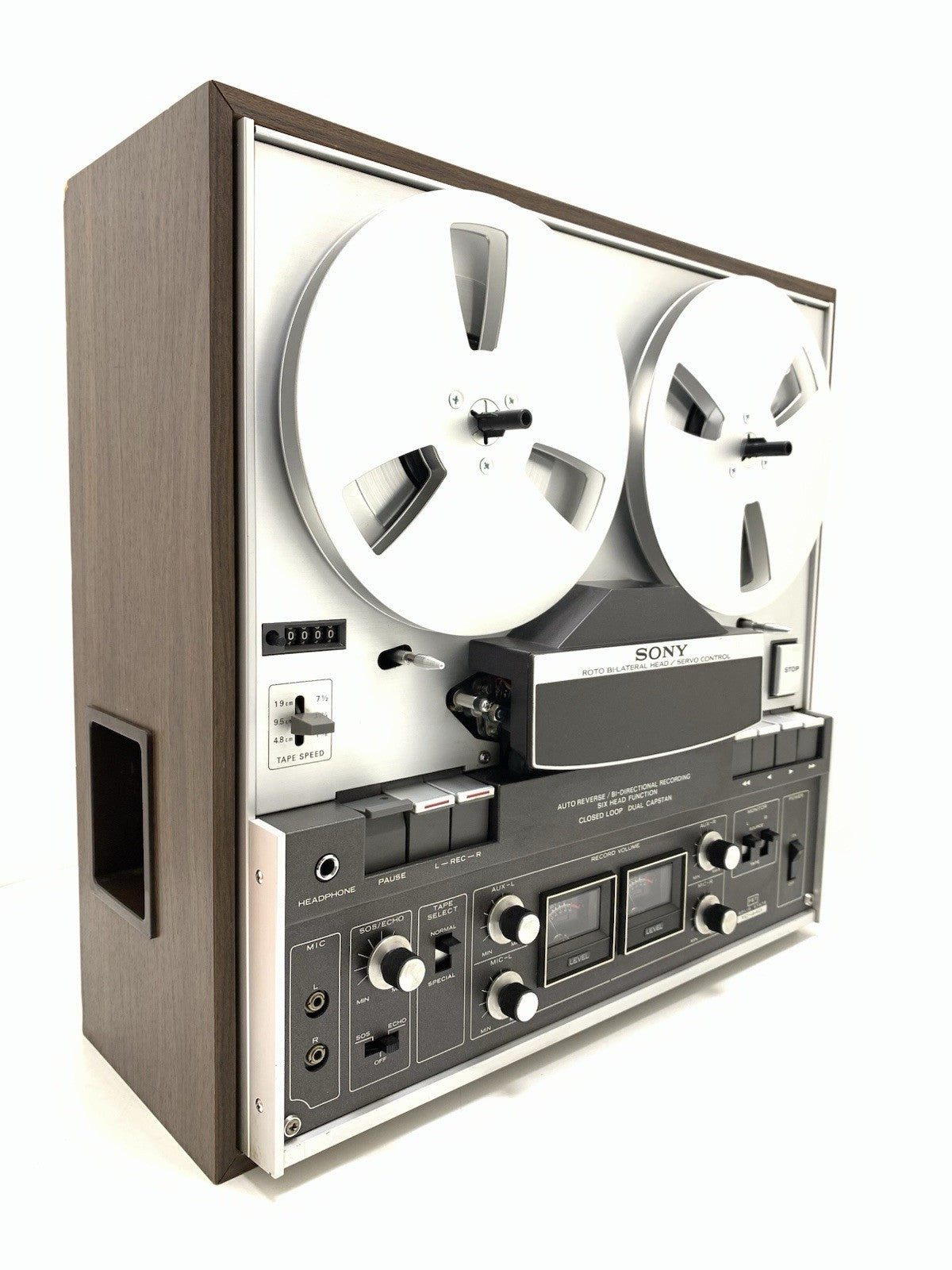 SONY TC 440 Open Reel 4 Track 7" Tape 3 Head Auto Reverse Vintage WORK Good Look