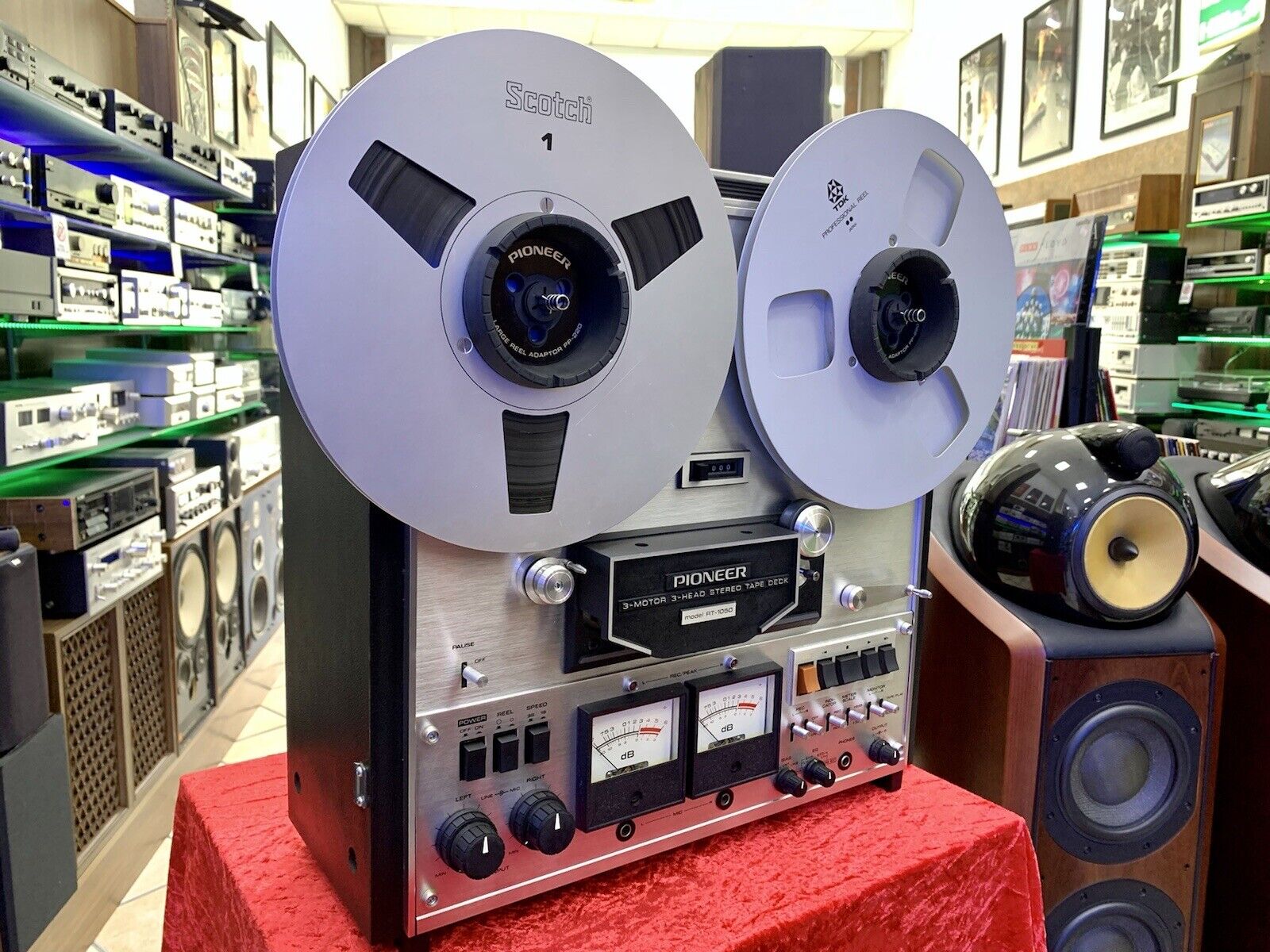 PIONEER RT-1050 Reel to Reel 2Track 10" Tape Vintage 1974 Original Rare LIKE NEW