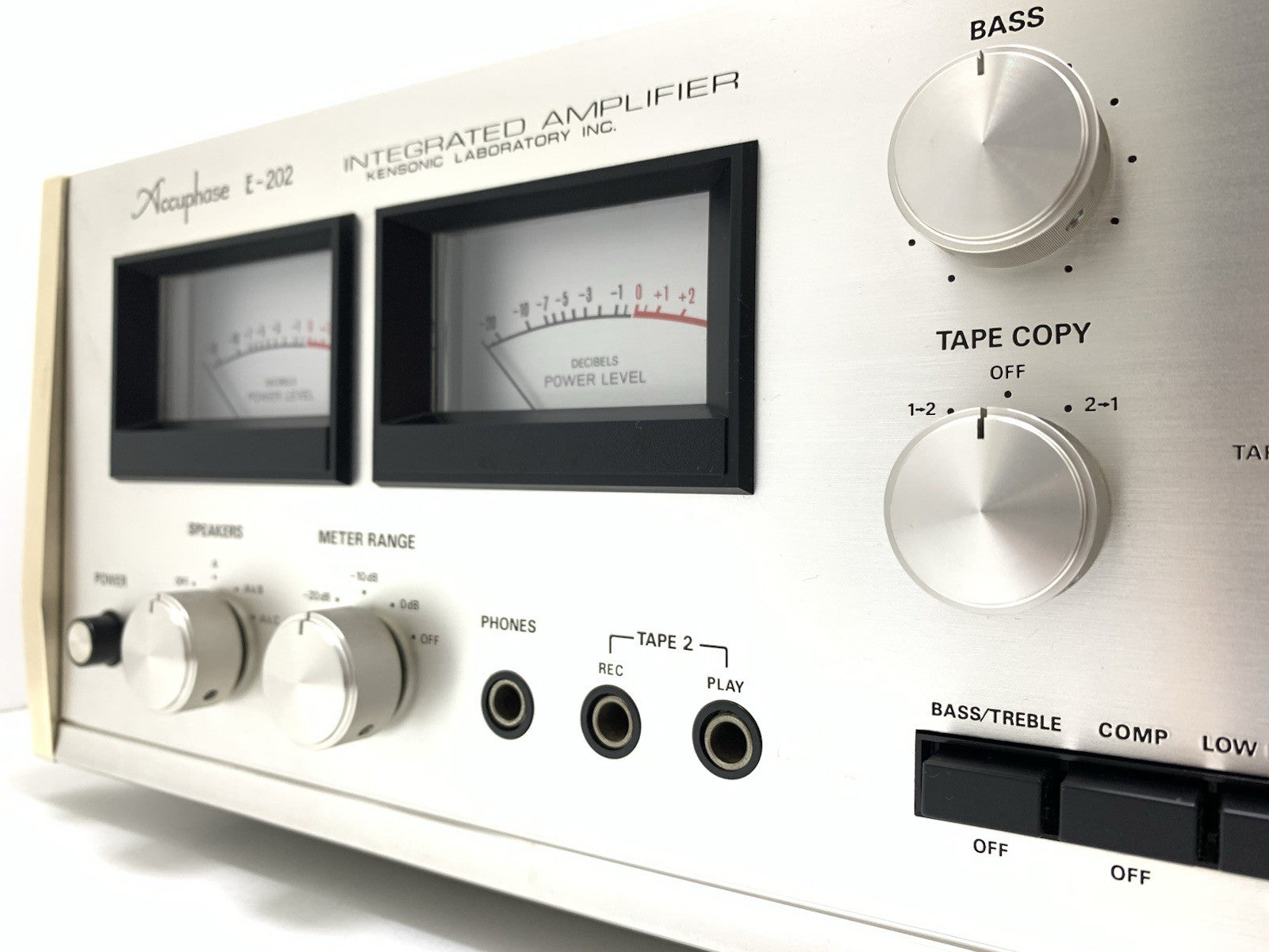 ACCUPHASE E 202 Stereo Hi End Amplifier 100+100 WRMS Vintage 1974 WORK Good Look