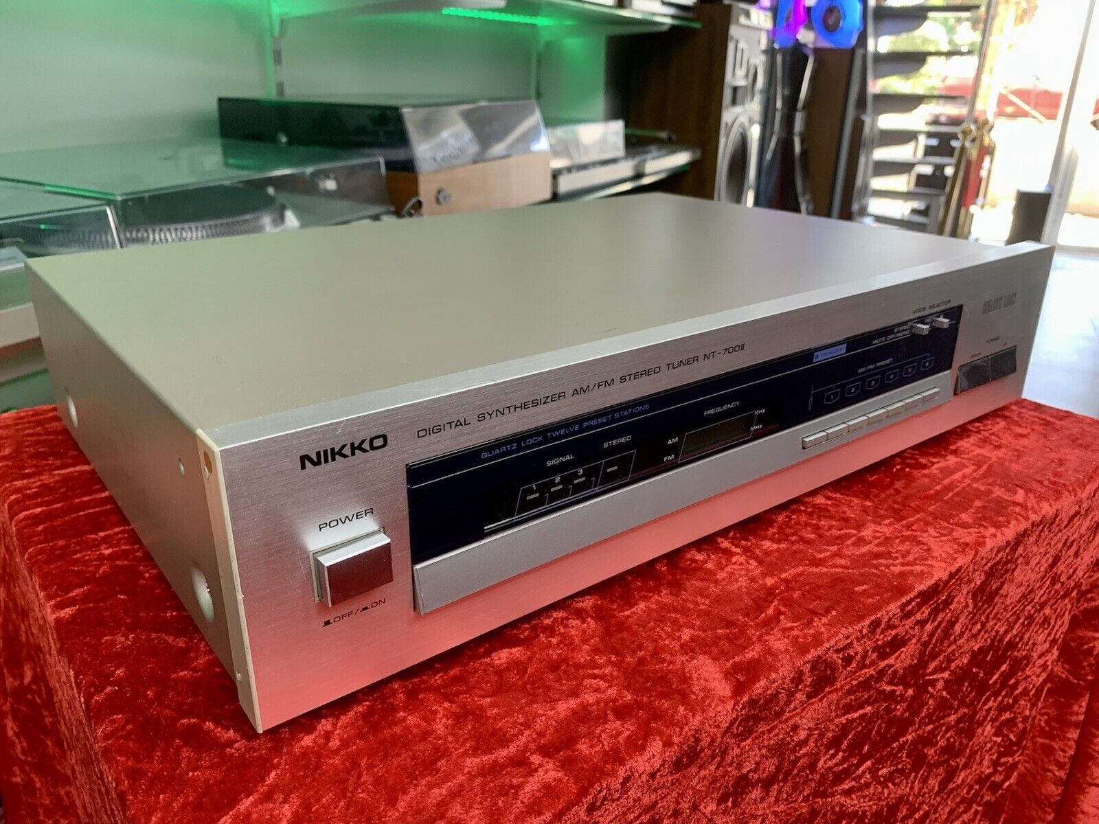NIKKO NT-700 II AM/FM Stereo Digital Tuner Vintage 1981 Hi Fi Working Good Look