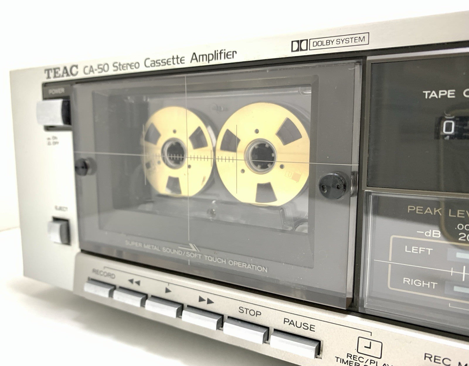 TEAC CA 50 Stereo System Cassette Deck Amplifier  Vintage 1980 WORK Good Look