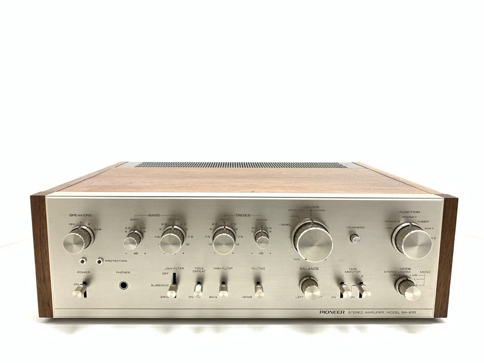 PIONEER SA 810 HiFi Stereo Amplifier 40+40 Watts RMS Vintage 1974 WORK Good Look