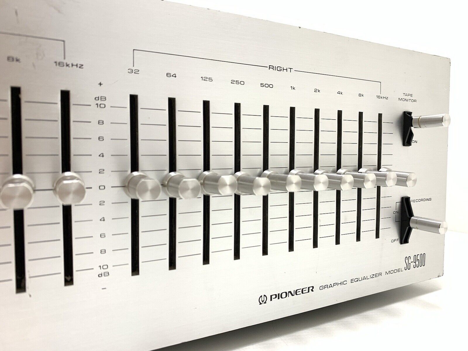 PIONEER SG-9500 Graphic Equalizer SPEC LINE Vintage 1976 HiEnd Working Good Look