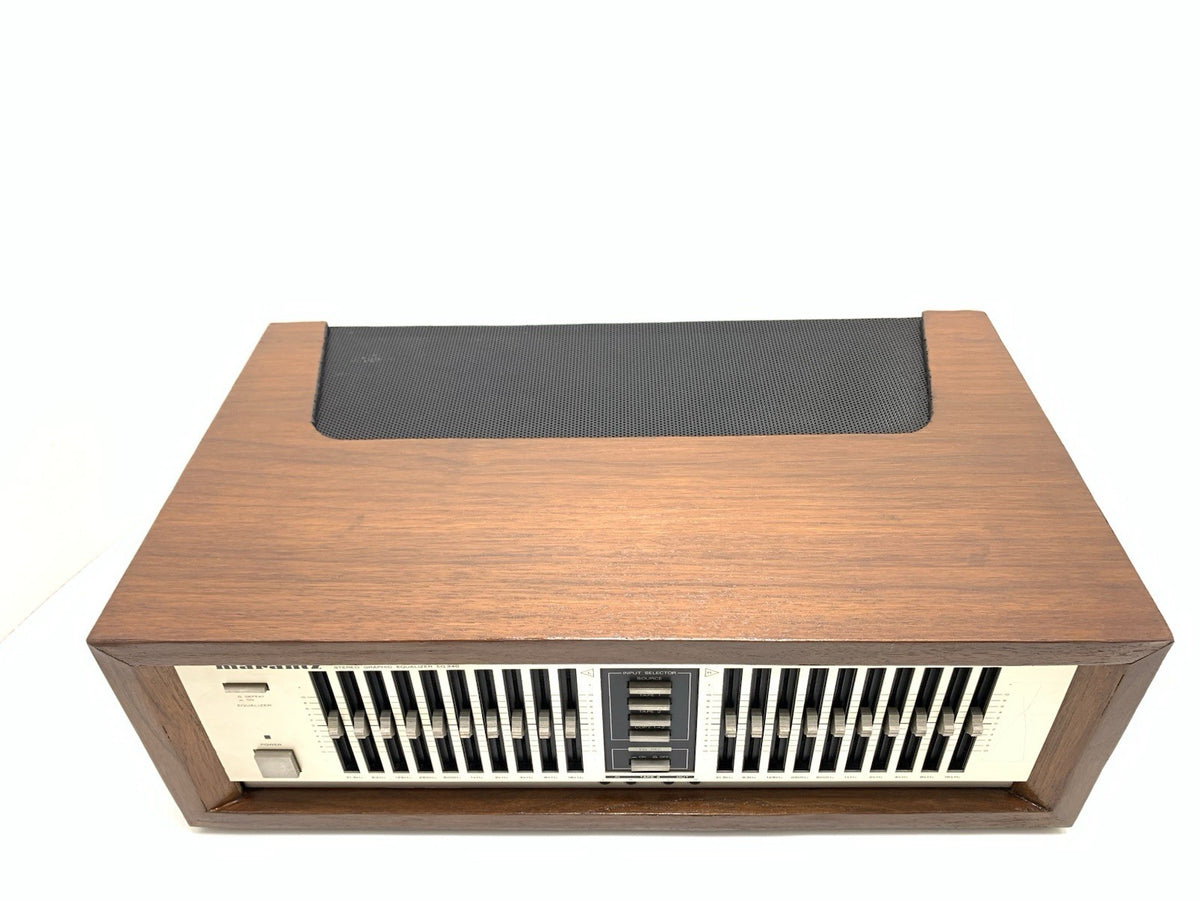 MARANTZ EQ 340 Stereo Graphic Equalizer New Wood Box Vintage 1983 WORK Good Look