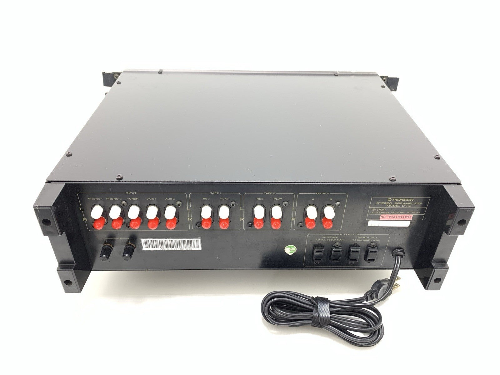 PIONEER C 73 SPEC Stereo Pre Amplifier Vintage 1980 Work Refurbished Good Look