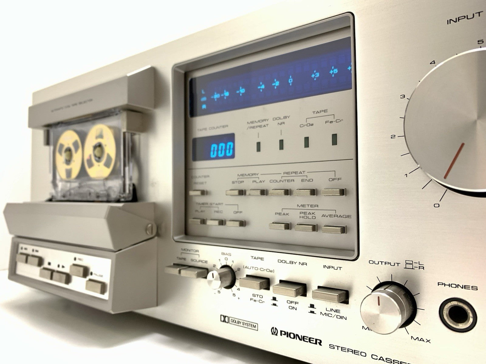 PIONEER CT F900 3 Head Stereo Tape Deck BLUE LINE Vintage 1978 WORK Good Look