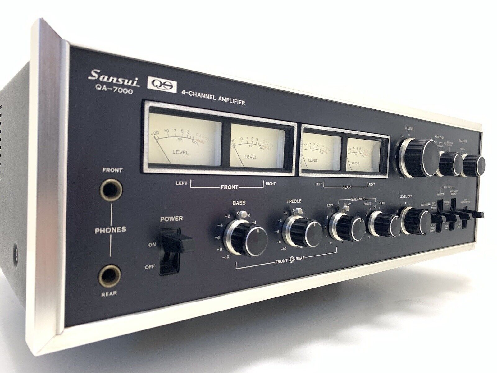 SANSUI QA-7000 Four 4 Channel Amplifier 80 Watts RMS Vintage 1973 WORK Good Look