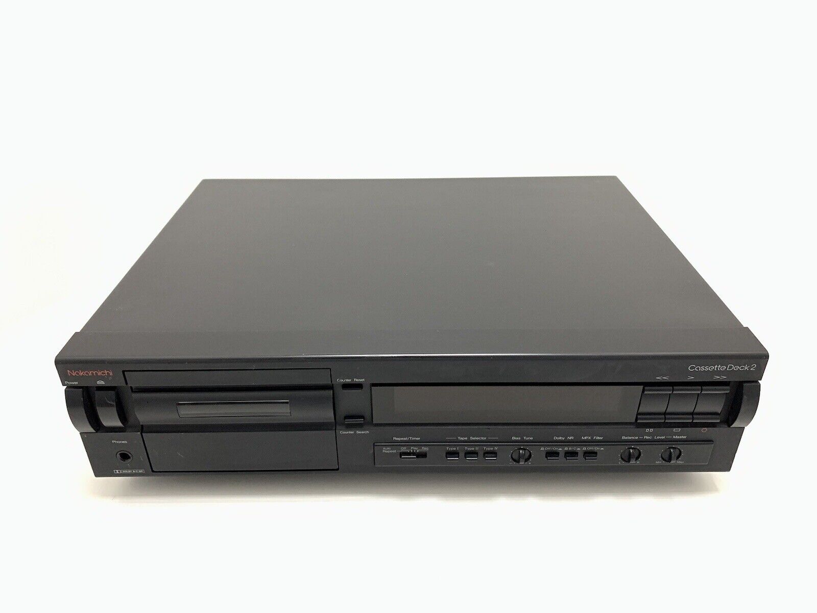 NAKAMICHI Cassette Deck 2 Tape Deck 2 Head High End Vintage 1990 WORK Good Look