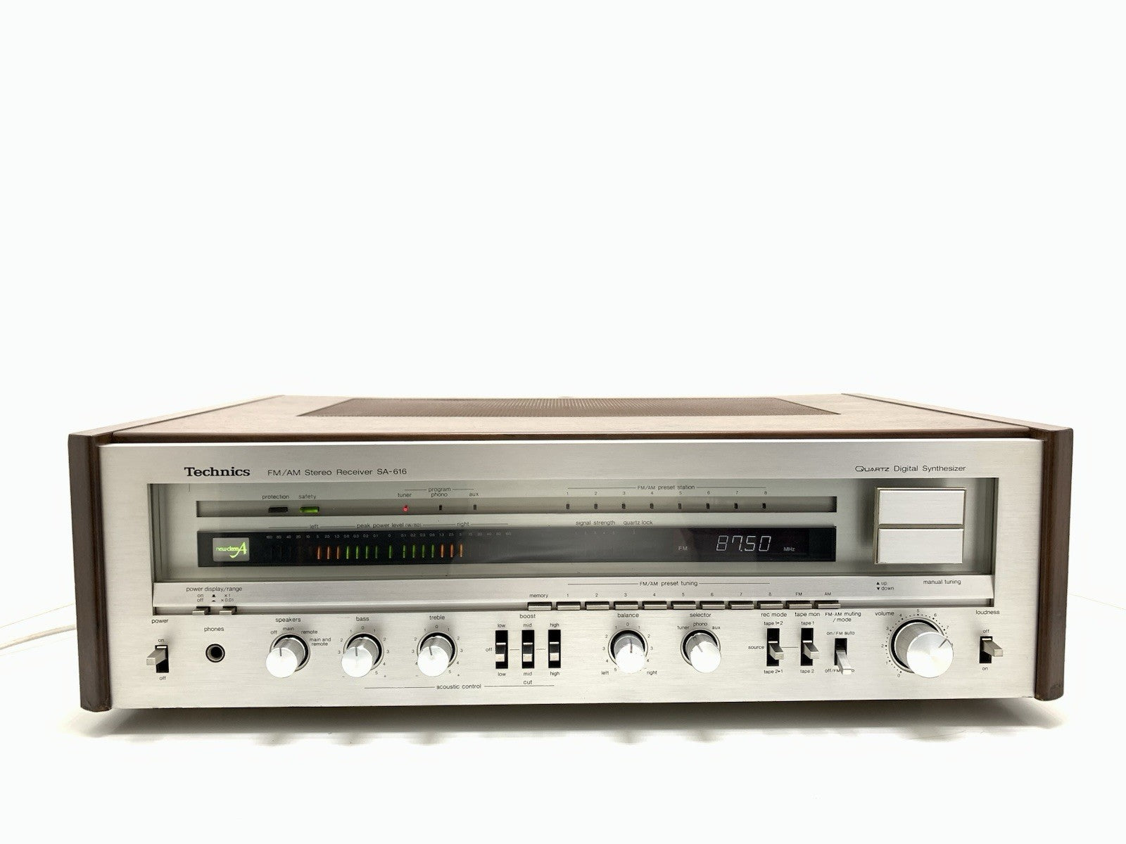 TECHNICS SA 616 AM/FM Stereo Receiver 2X80 Watts RMS Vintage 1980 WORK GOOD LOOK