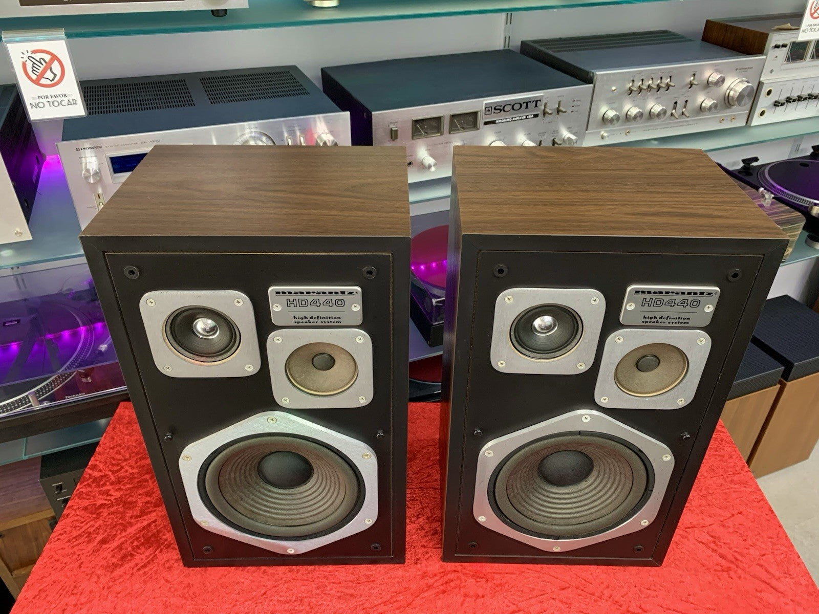 MARANTZ HD 440 Hi End Original Speakers 3Way 80Watts Vintage 1977 Work Good Look
