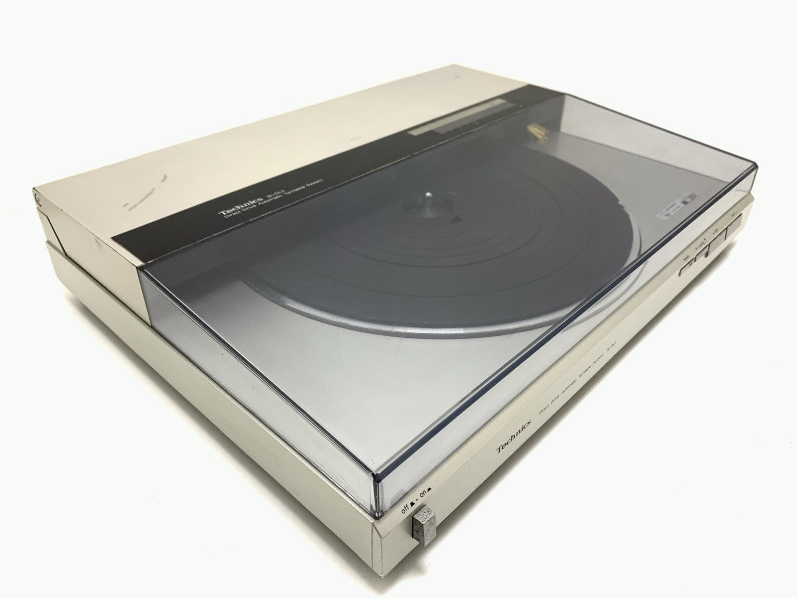 TECHNICS SL DL5 Direct Drive Linear Track Turntable  Vintage 1983 Work Good Look