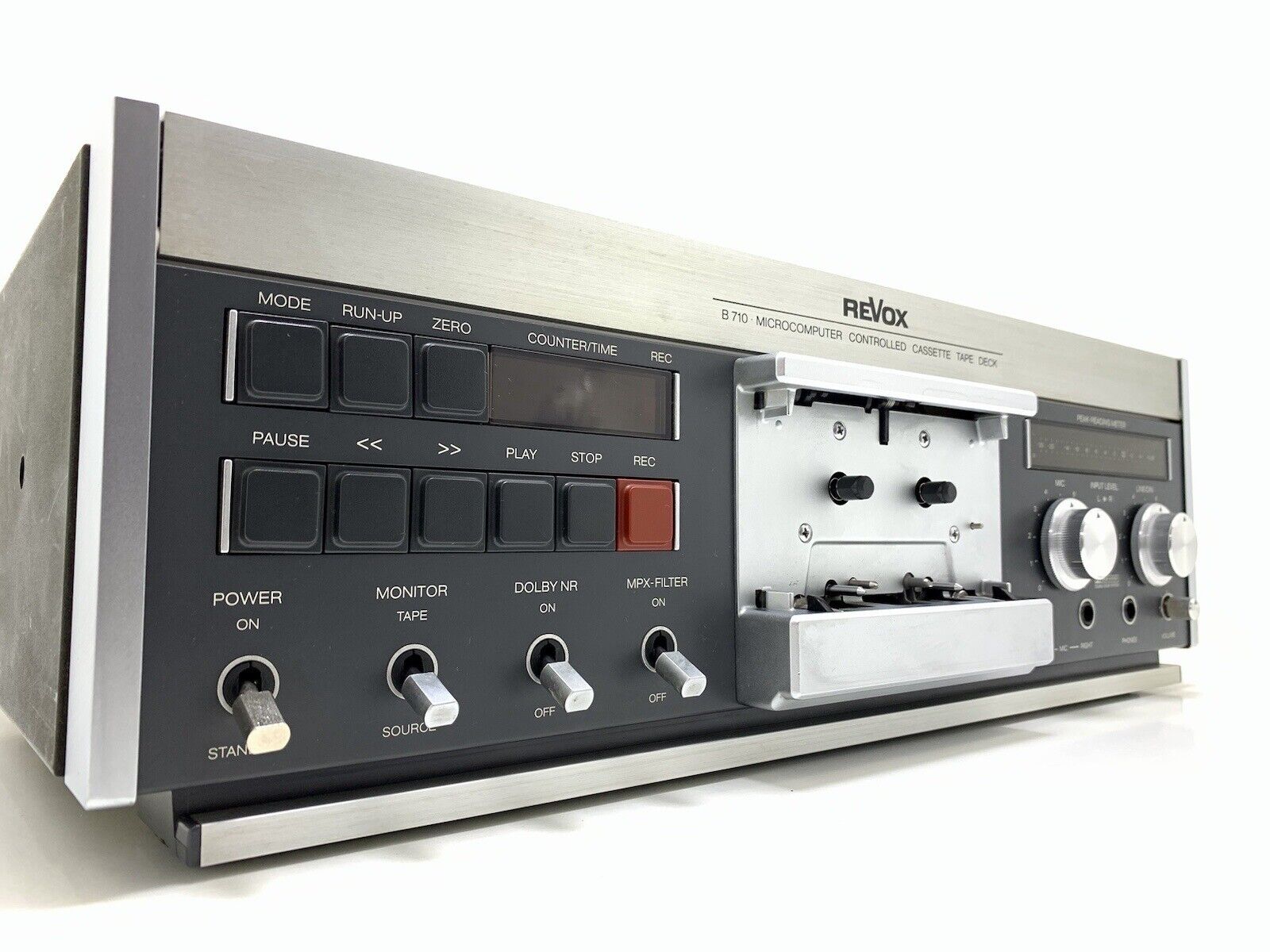 REVOX B 710 Stereo Cassette Tape Deck 3 Heads Vintage 1981 Hi End WORK Good Look