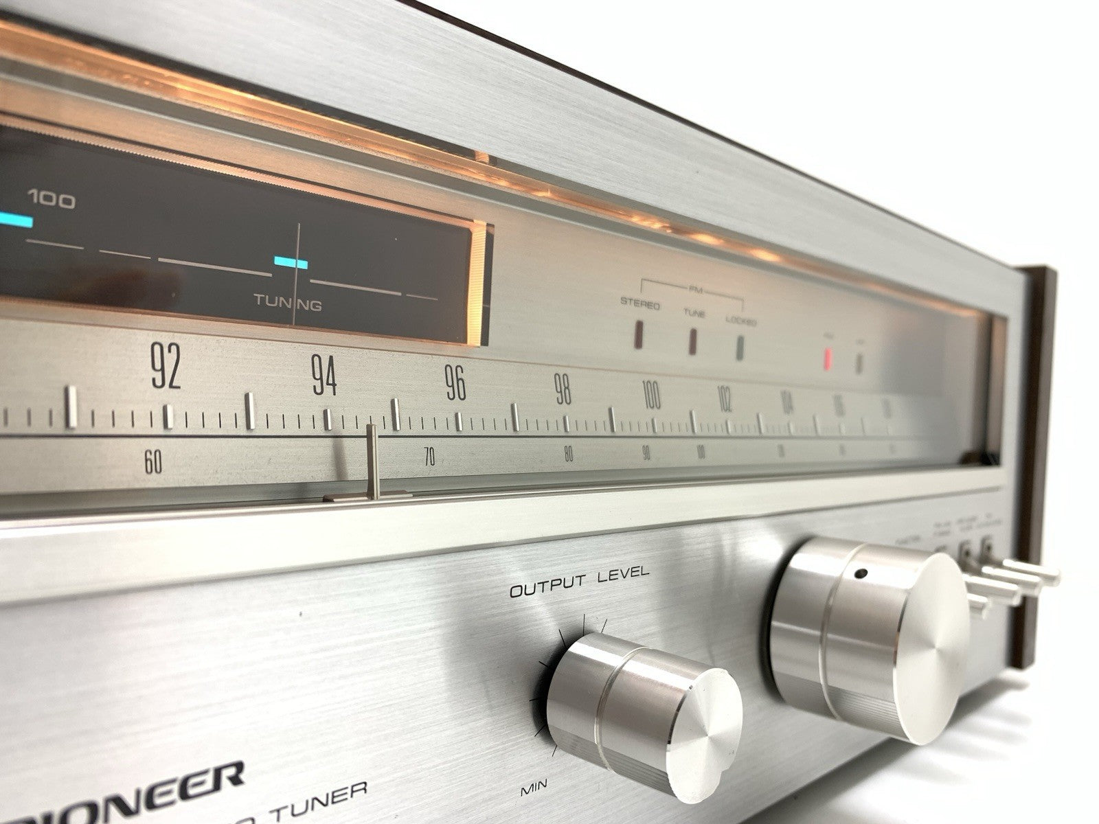 PIONEER TX 9800 AM/FM Stereo Analogue Tuner Wood Box Vintage 1979 WORK Good Look