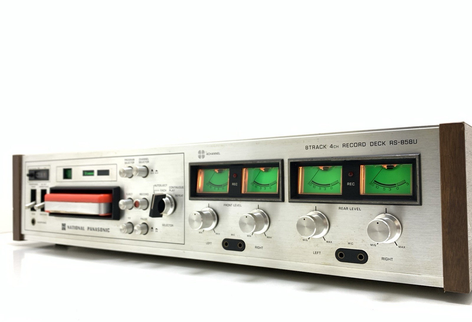 NATIONAL PANASONIC RS 858U 4Channel Quadraphonic 8 Track Recorder WORK Good Look