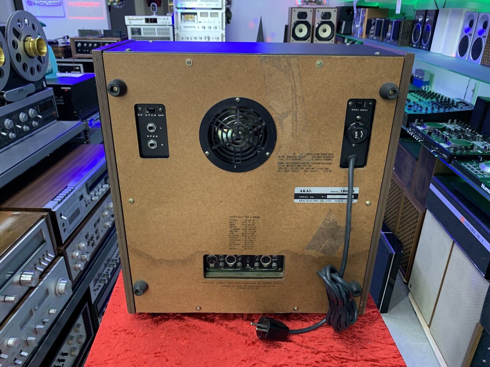 AKAI 1800SS Reel to Reel + 8 Track 4 Channel 7" Tape Vintage 1972 WORK Good Look