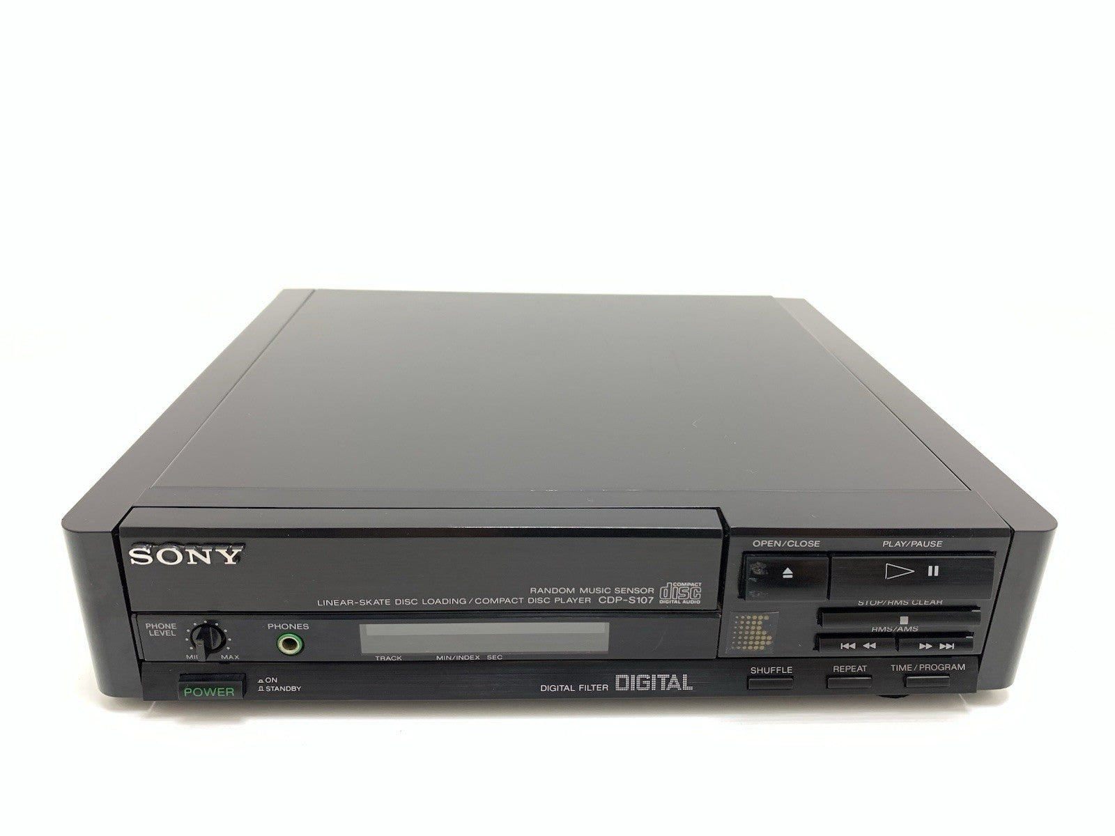 SONY CDP S107 CD Digital Compact Disc Player 20 Bits Vintage 1989 Work Good Look