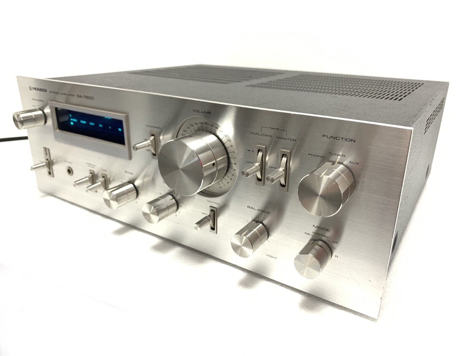 PIONEER SA-7800 Stereo Amplifier 130 Watts RMS Blue Line Vintage 1979 Good Look