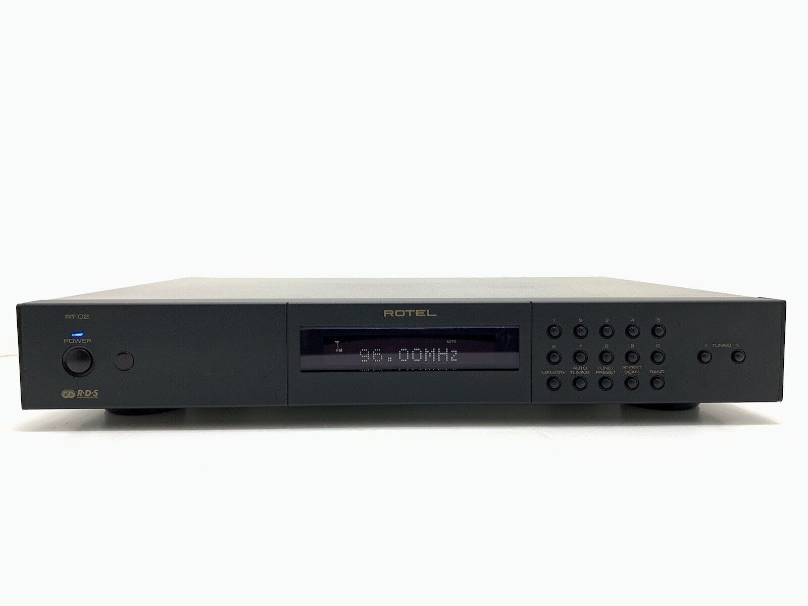 ROTEL RT 02 AM/FM Stereo Tuner Digital RDS Remote Hi End Vintage WORK Good Look
