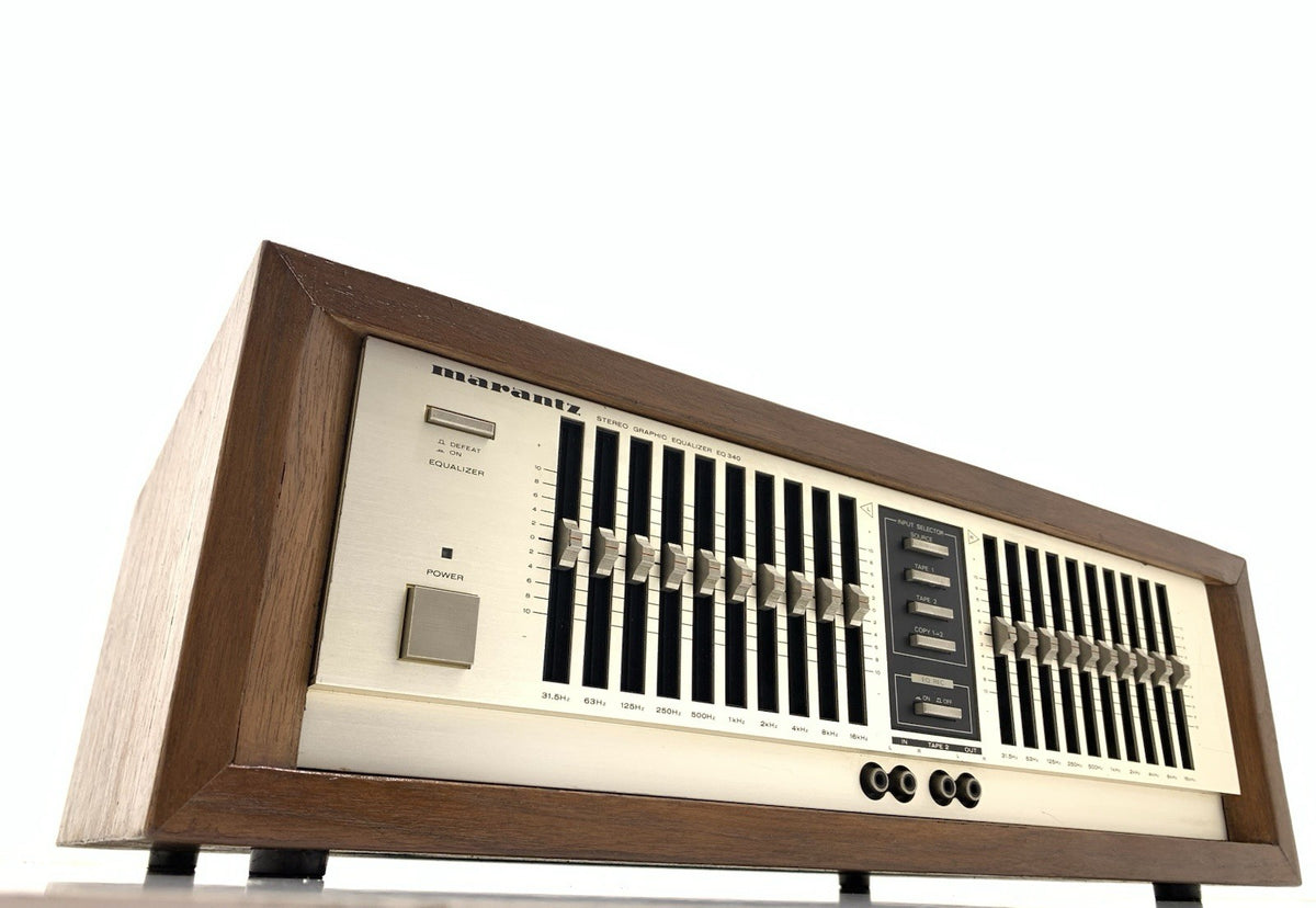 MARANTZ EQ 340 Stereo Graphic Equalizer New Wood Box Vintage 1983 WORK Good Look