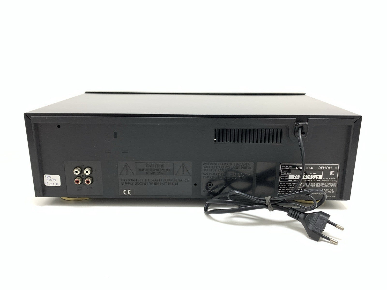 DENON DRM 550 Stereo Cassette Tape Deck 2 Head HXPRO Vintage 1995 WORK Good Look