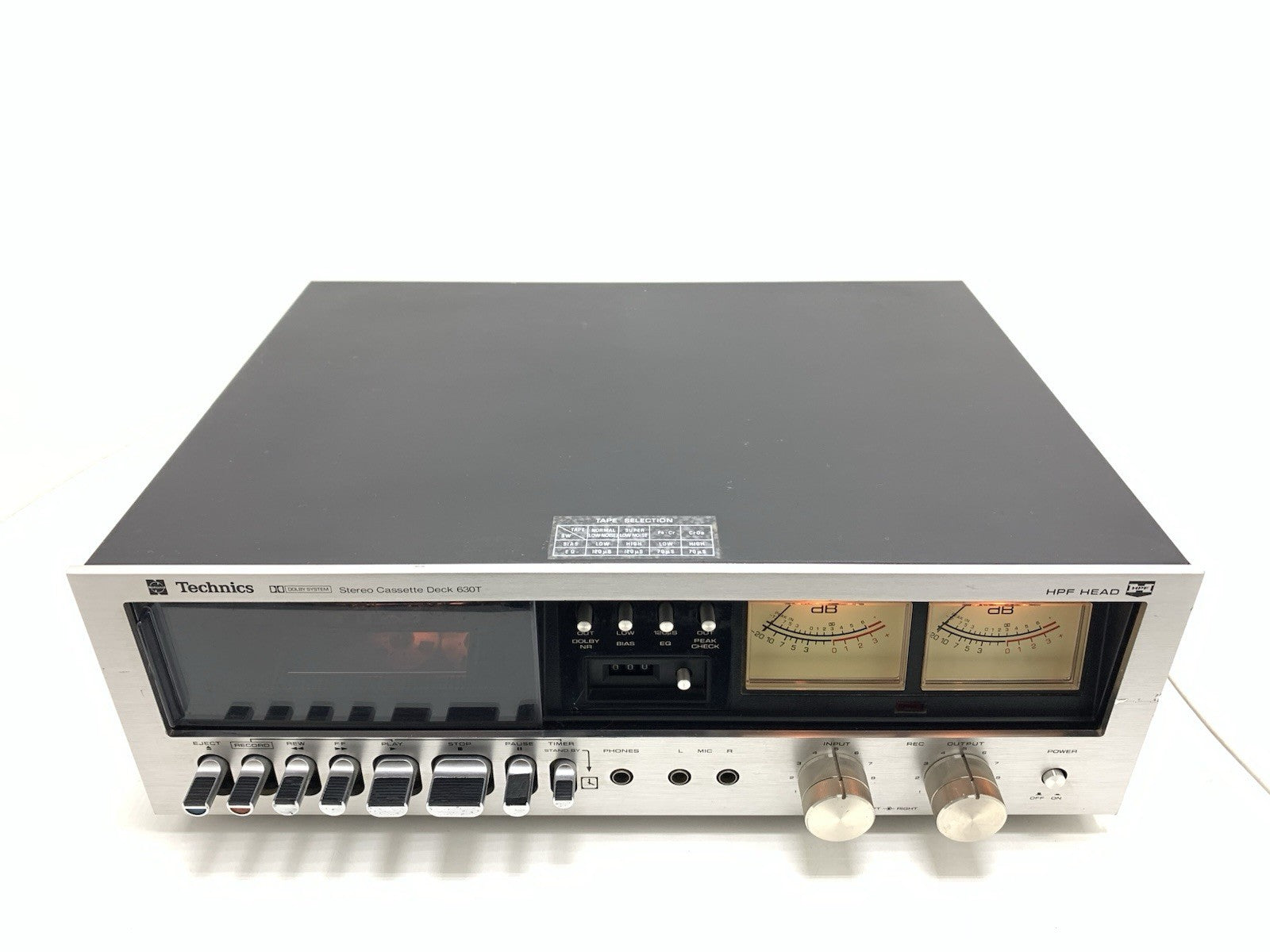 TECHNICS RS 630T Stereo Cassette Tape Deck 2 Head Vintage 1978 Work Good Look