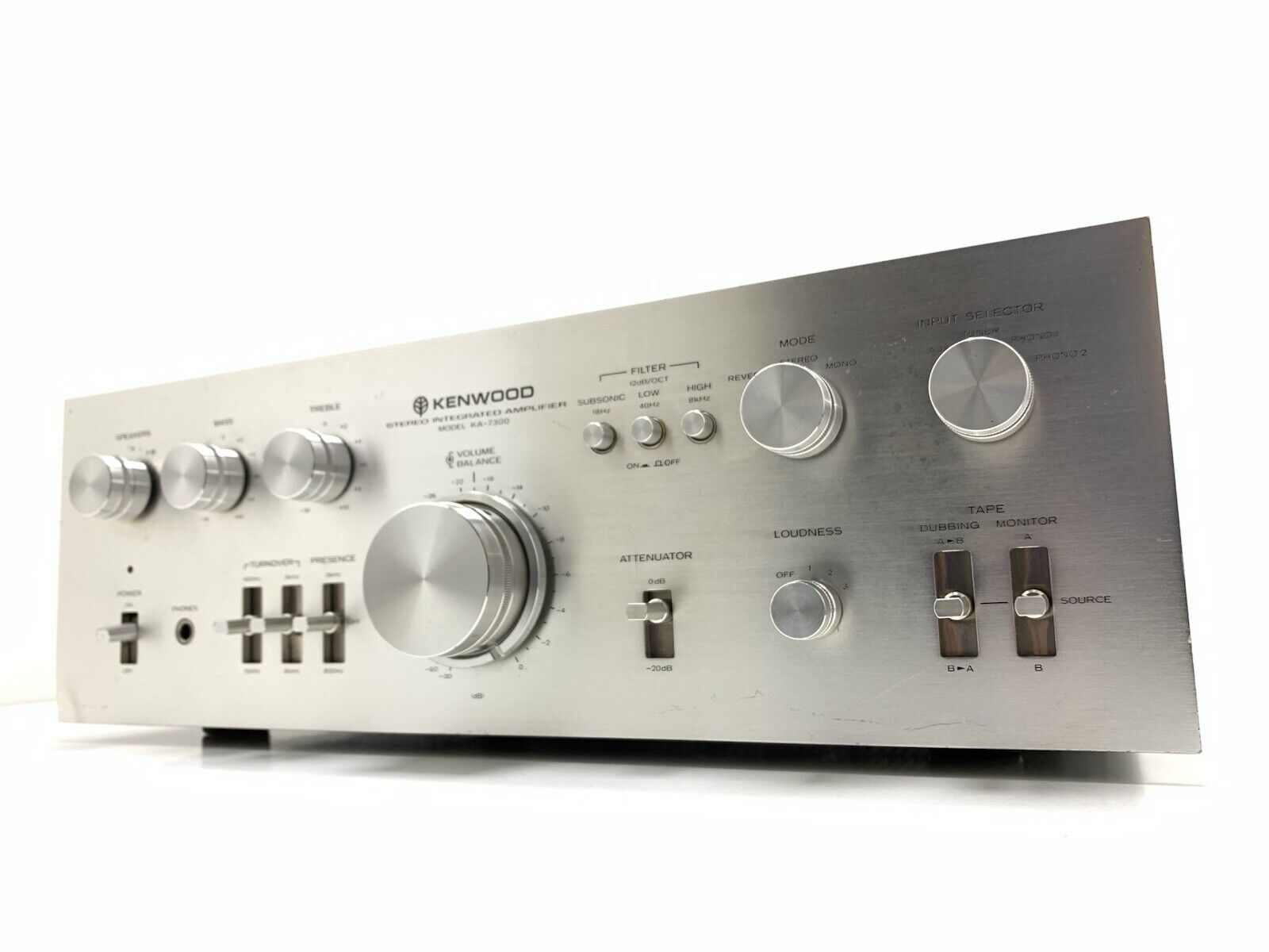 KENWOOD KA 7300 Integrated Stereo Amplifier 65+65 WRMS Vintage 1976 Good Look