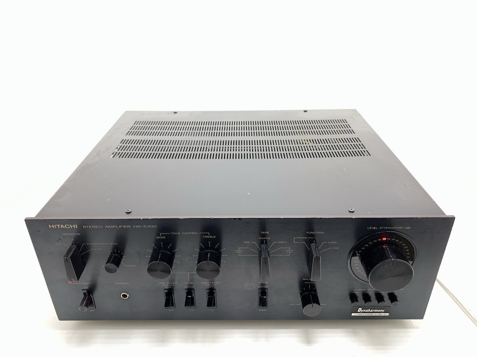 HITACHI HA 5300 Stereo Amplifier 60+60 Watts RMS Vintage 1977 Working Good Look