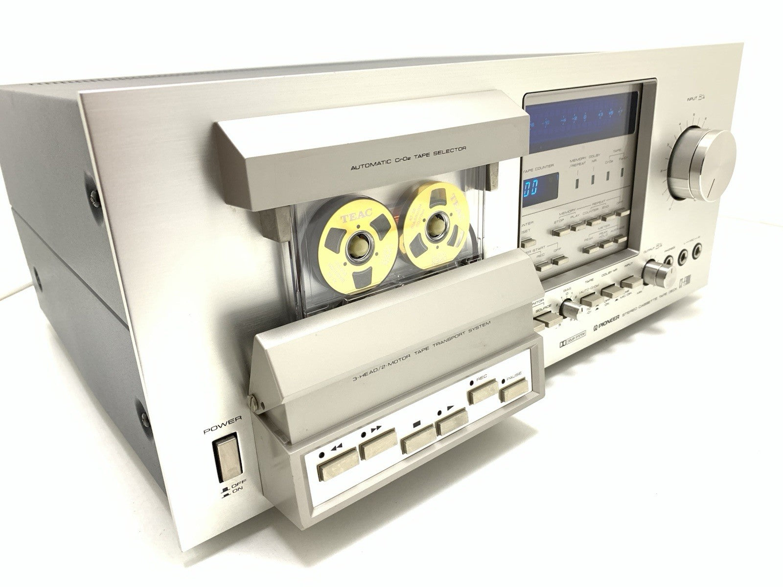 PIONEER CT F900 3 Head Stereo Tape Deck BLUE LINE Vintage 1978 WORK Good Look
