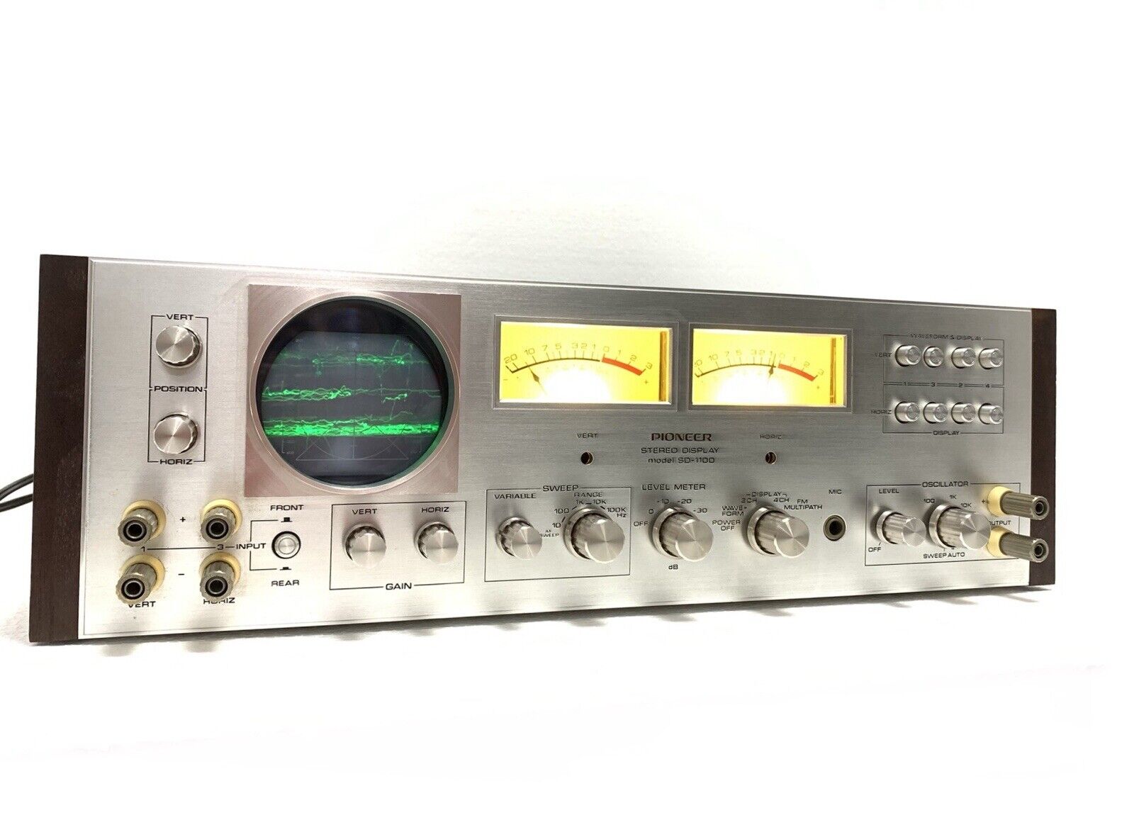 PIONEER SD-1100 Stereo Display Audio Scope VERY RARE Vintage 1972 WORK Good Look