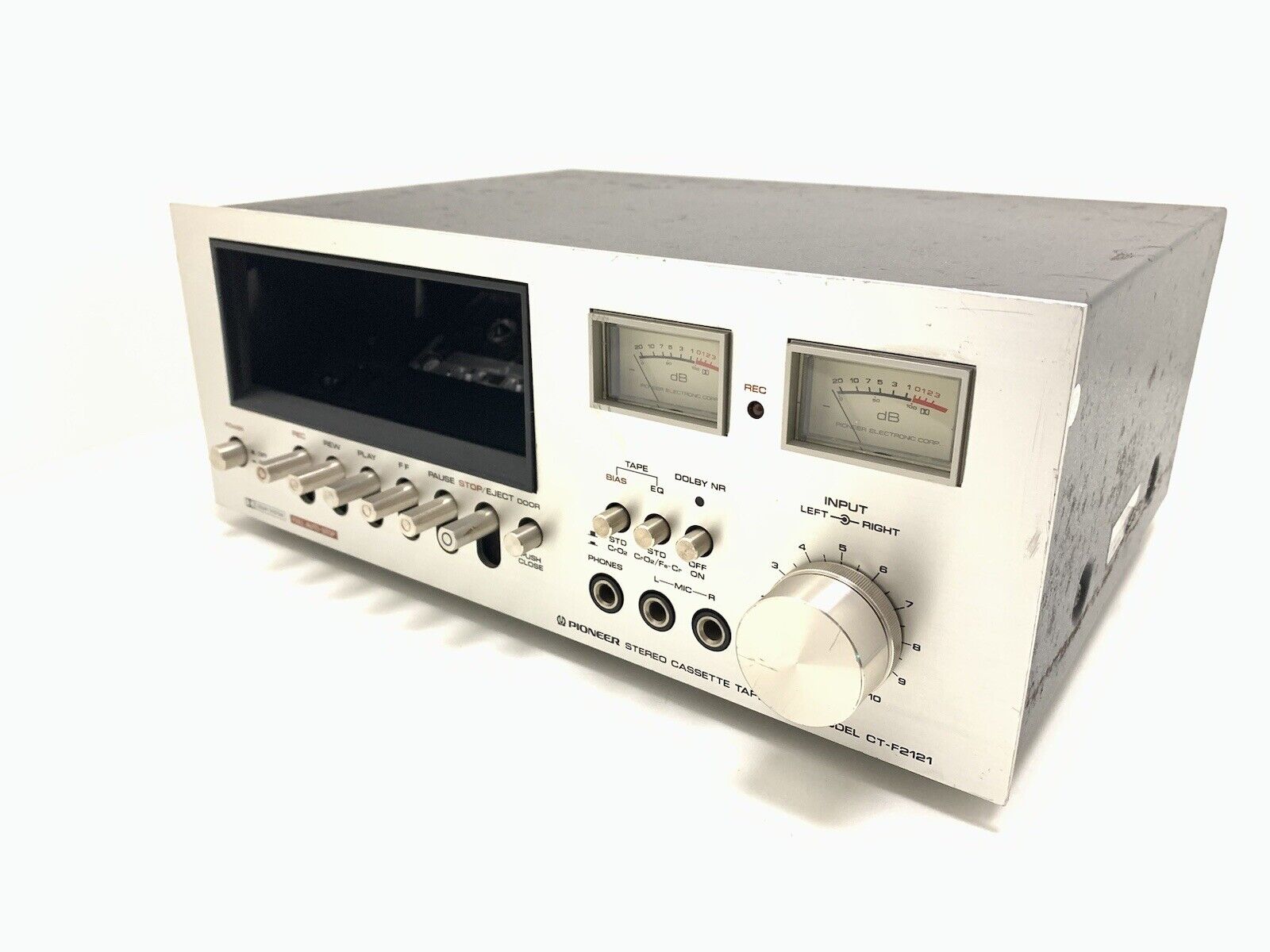 PIONEER CT-F2121 Stereo Cassette Tape Deck 2 Head Vintage 1975 WORK Good Look