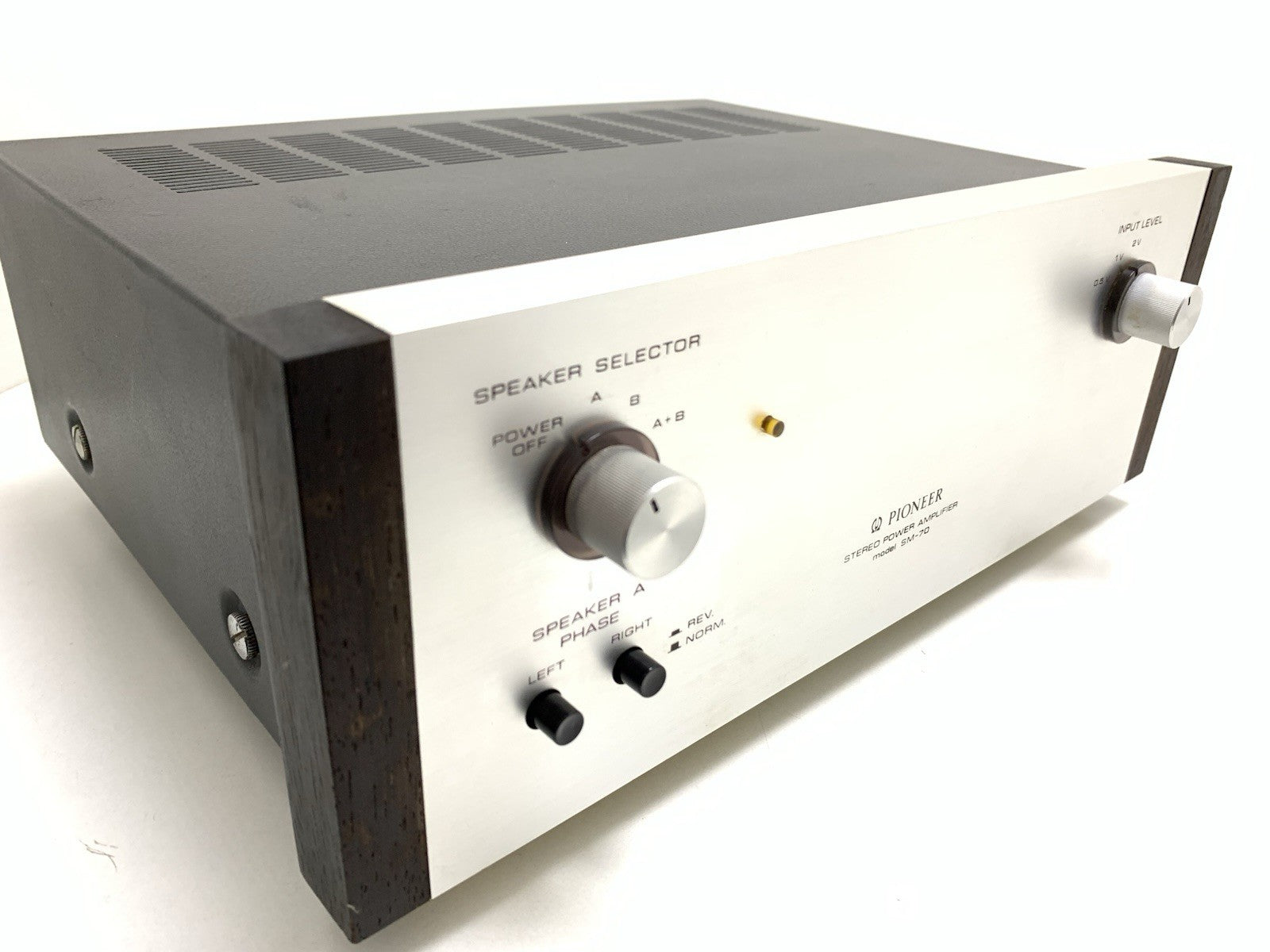 PIONEER SM-70 SM700 Stereo Power Amplifier 20+20W RMS Vintage 1969 WORK GoodLook