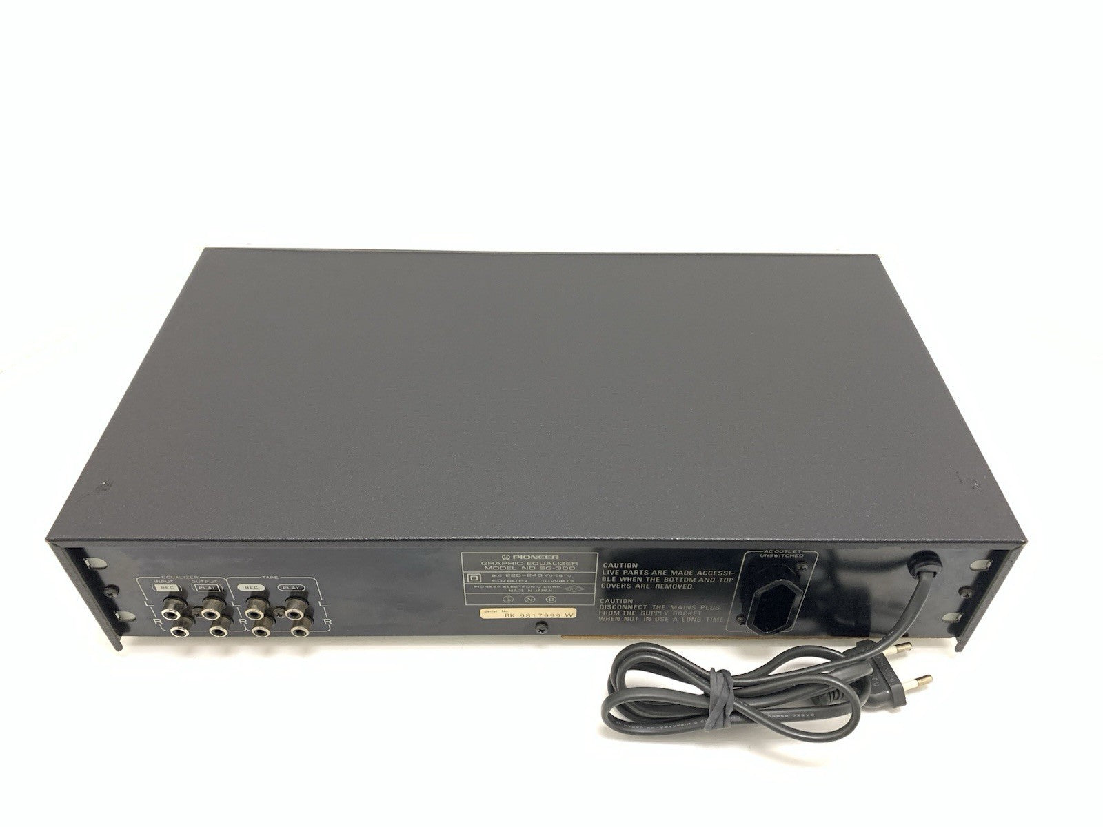 PIONEER SG 300 Graphic Equalizer BLUE LINE Vintage 1983 Hi End Working Good Look