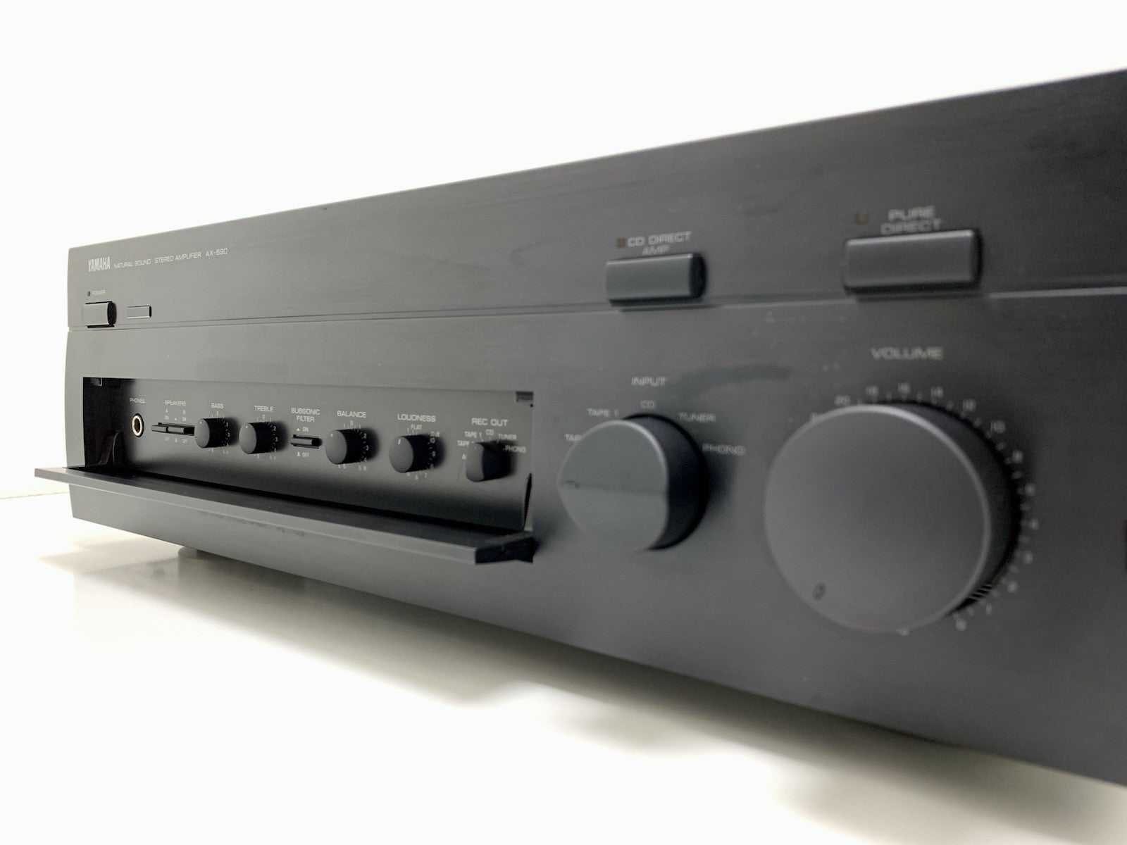 YAMAHA AX 590 Integrated Stereo Amplifier 2X 100Watts RMS Vintage 1995 Good Look