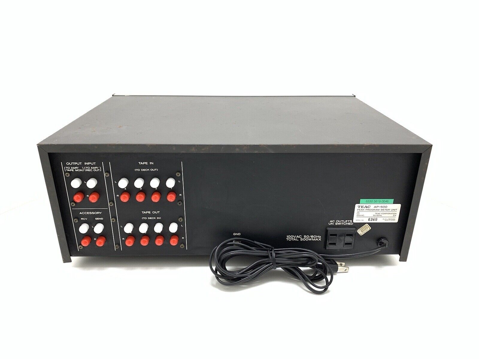 TEAC AP-500 Very RARE Peak Program Meter Unit Vintage 1977 Hi End WORK Good Look