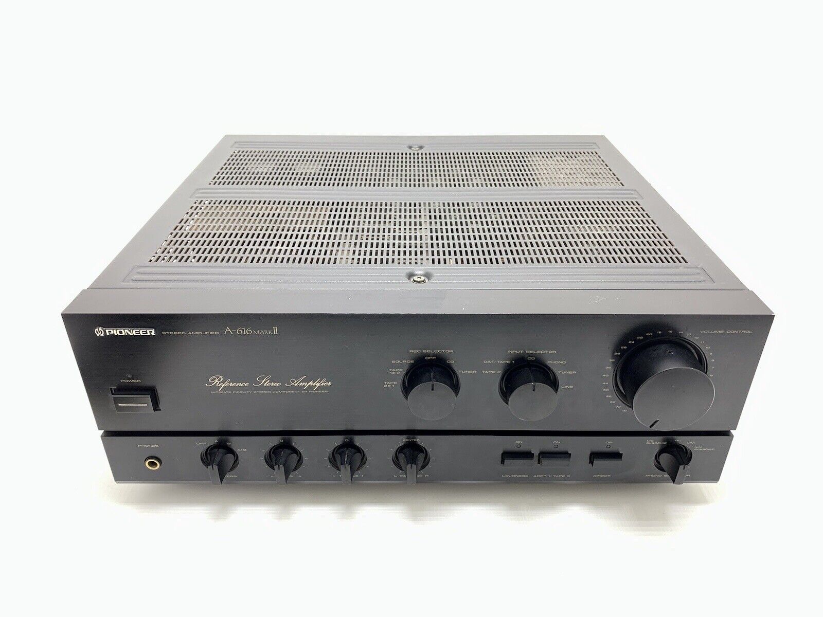 PIONEER A 616 MarkII Stereo Amplifier 80+80Watts RMS Vintage 1988 WORK Good Look