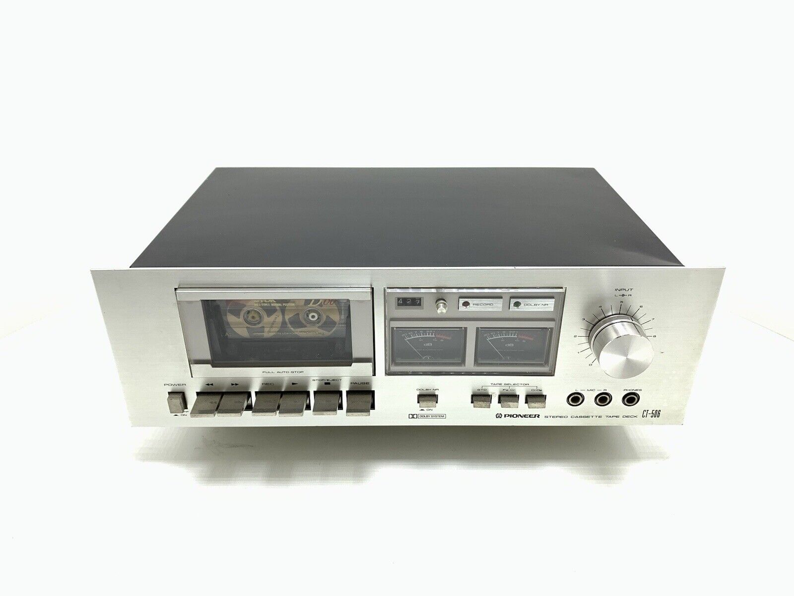 PIONEER CT-506 Stereo Cassette Tape Deck 2 Head Vintage 1978 WORK Good Look