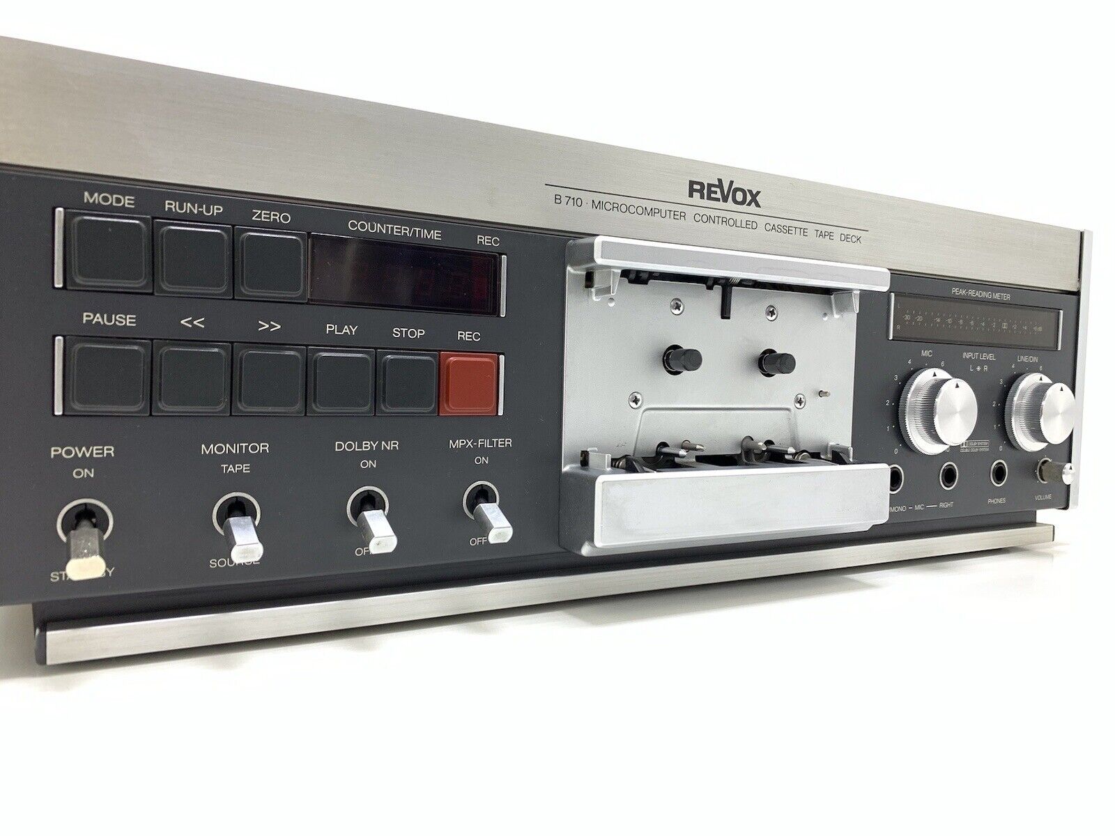 REVOX B 710 Stereo Cassette Tape Deck 3 Heads Vintage 1981 Hi End WORK Good Look
