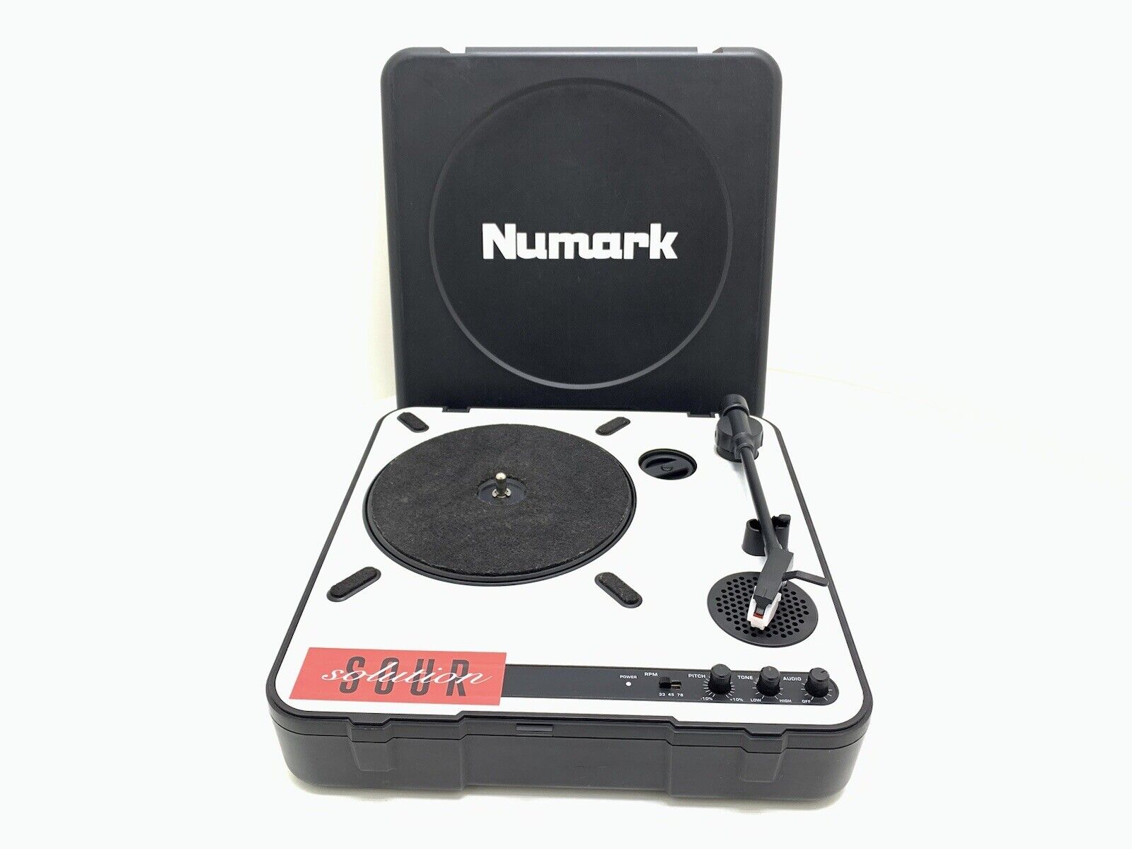 NUMARK PT-01 USB Turntable Belt Drive Portable 3 Speed Vintage Work Good Look