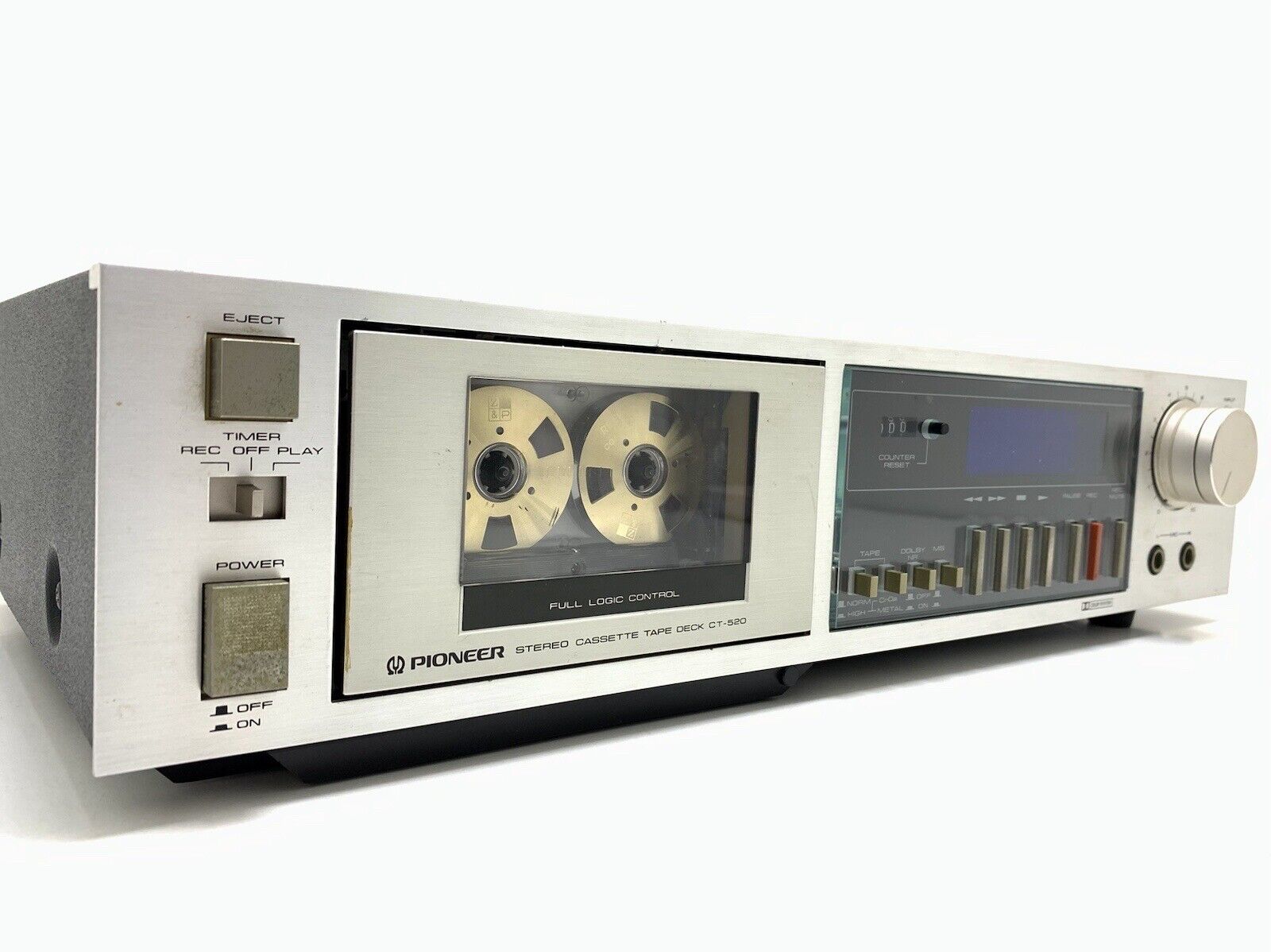 PIONEER CT-520 Stereo Cassette Tape Deck 2 Head Vintage 1981 WORK Good Look