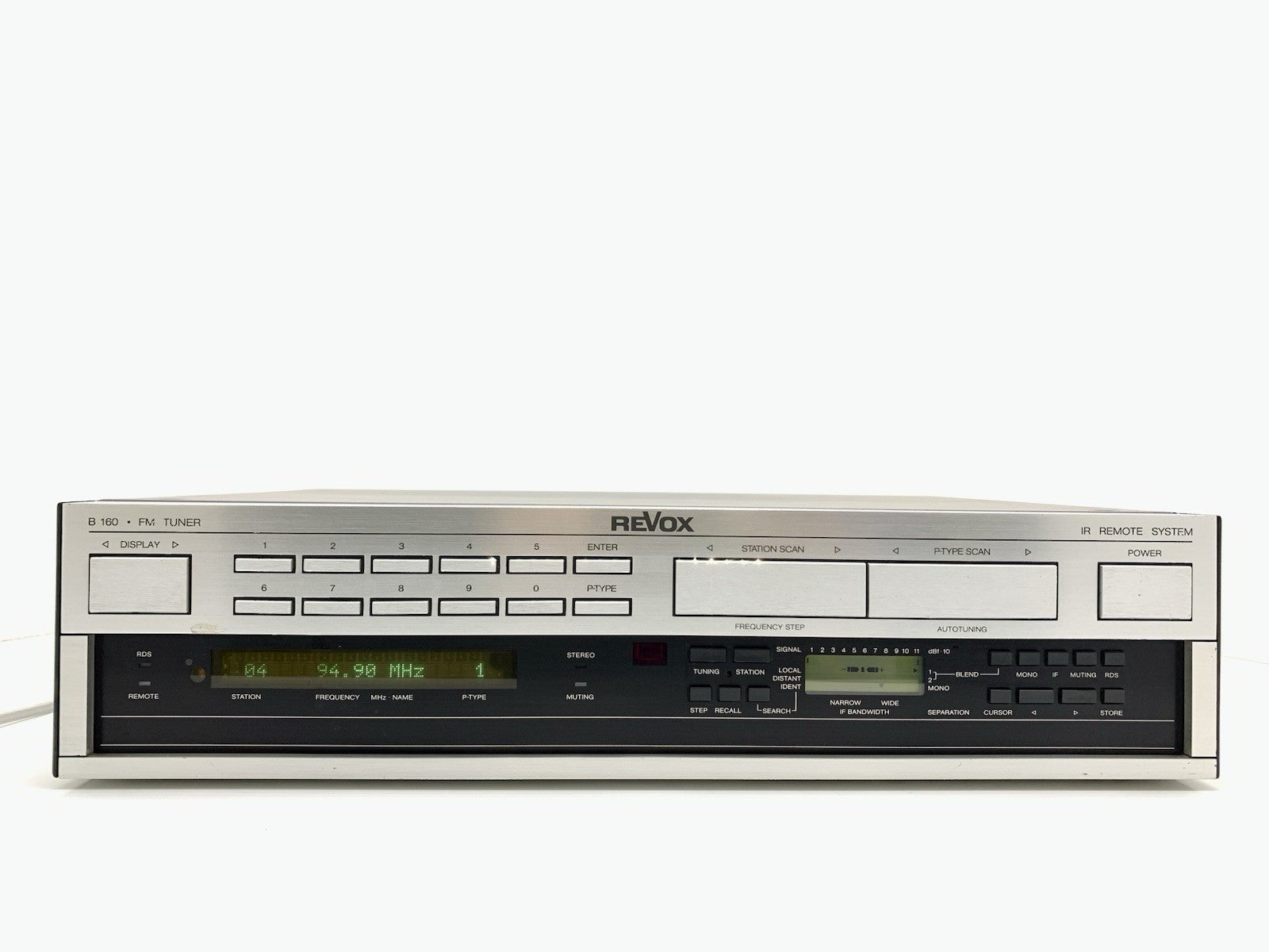 STUDER REVOX B 160 Stereo FM RDS Tuner High End Vintage 1988 WORKING Good Look