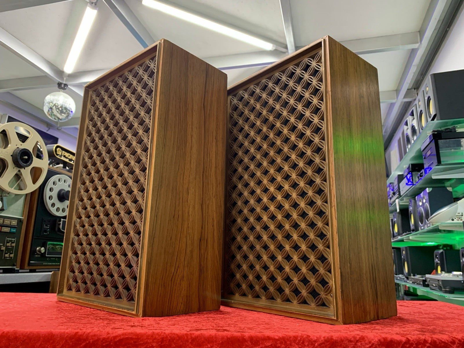 NATIONAL PANASONIC SB 123F Original Speakers 2 Way Vintage 1973 Work Good Look