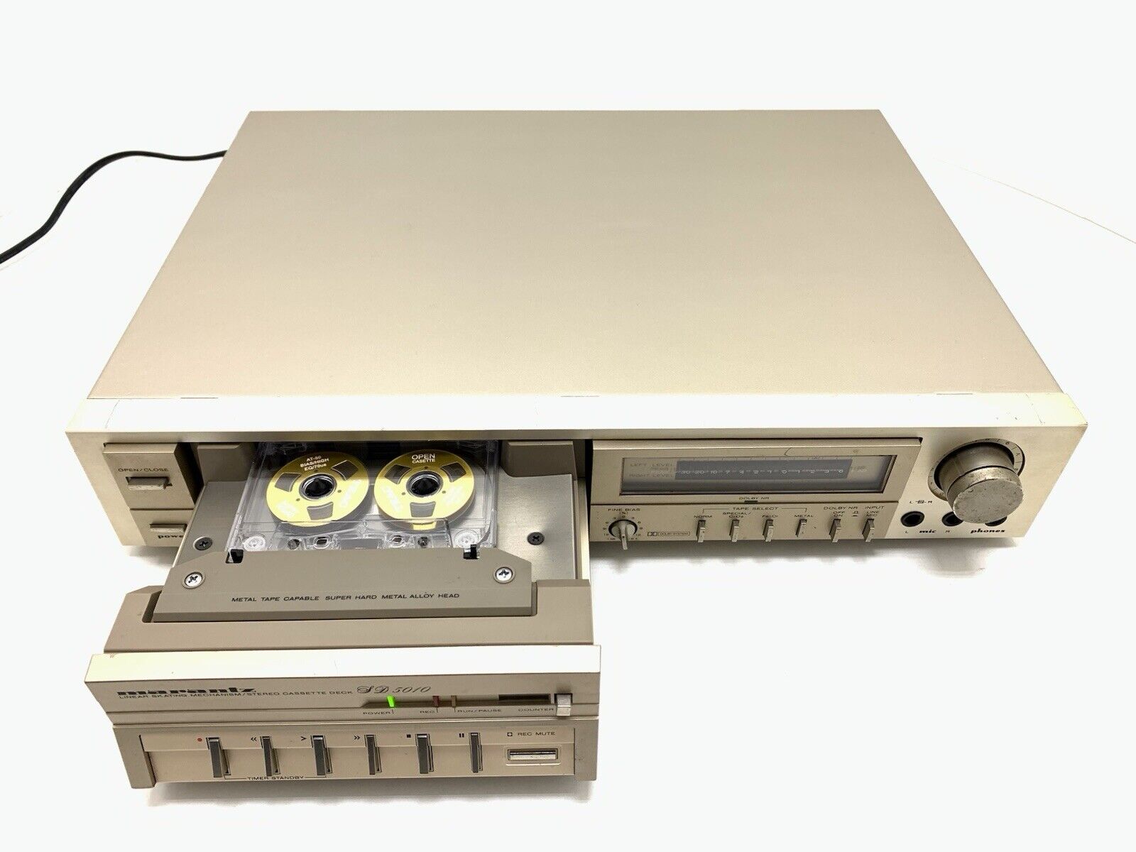 MARANTZ SD 5010 Stereo Cassette Deck 2 Head Vintage 1980 High End WORK Good Look