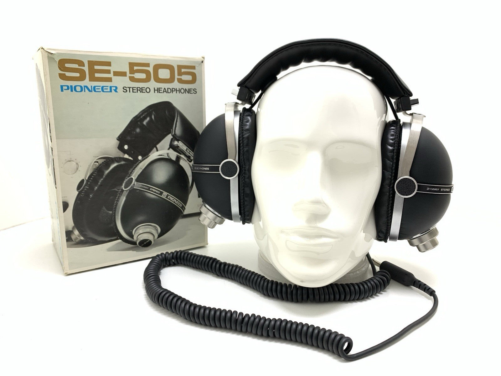 PIONEER SE 505 RARE 2 Way Headphones Vintage 1973 with Original BOX NEW NO USED