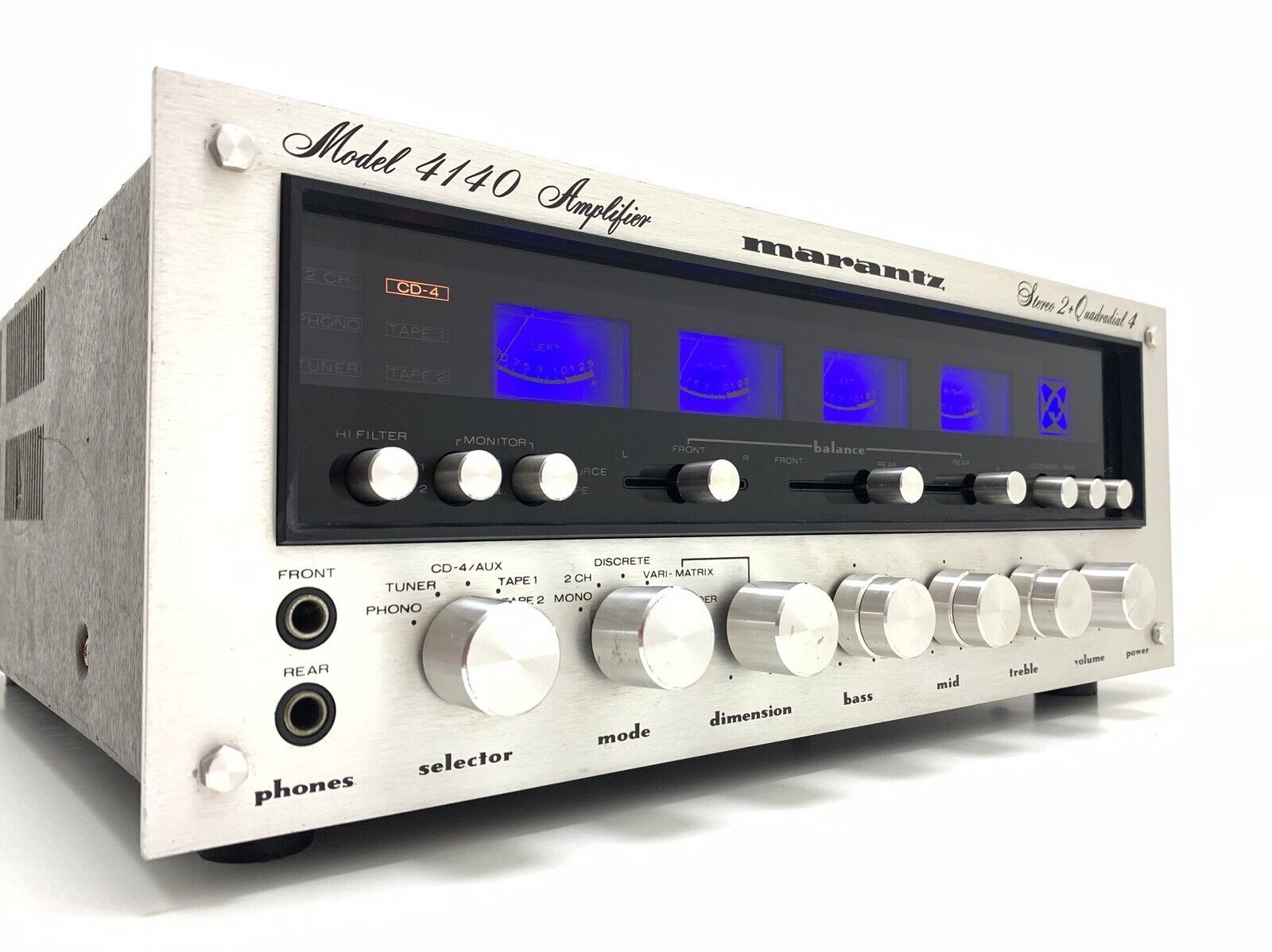 MARANTZ 4140 RARE Stereo Quadradial Amplifier 140 WRMS Vintage 1977 Good Look