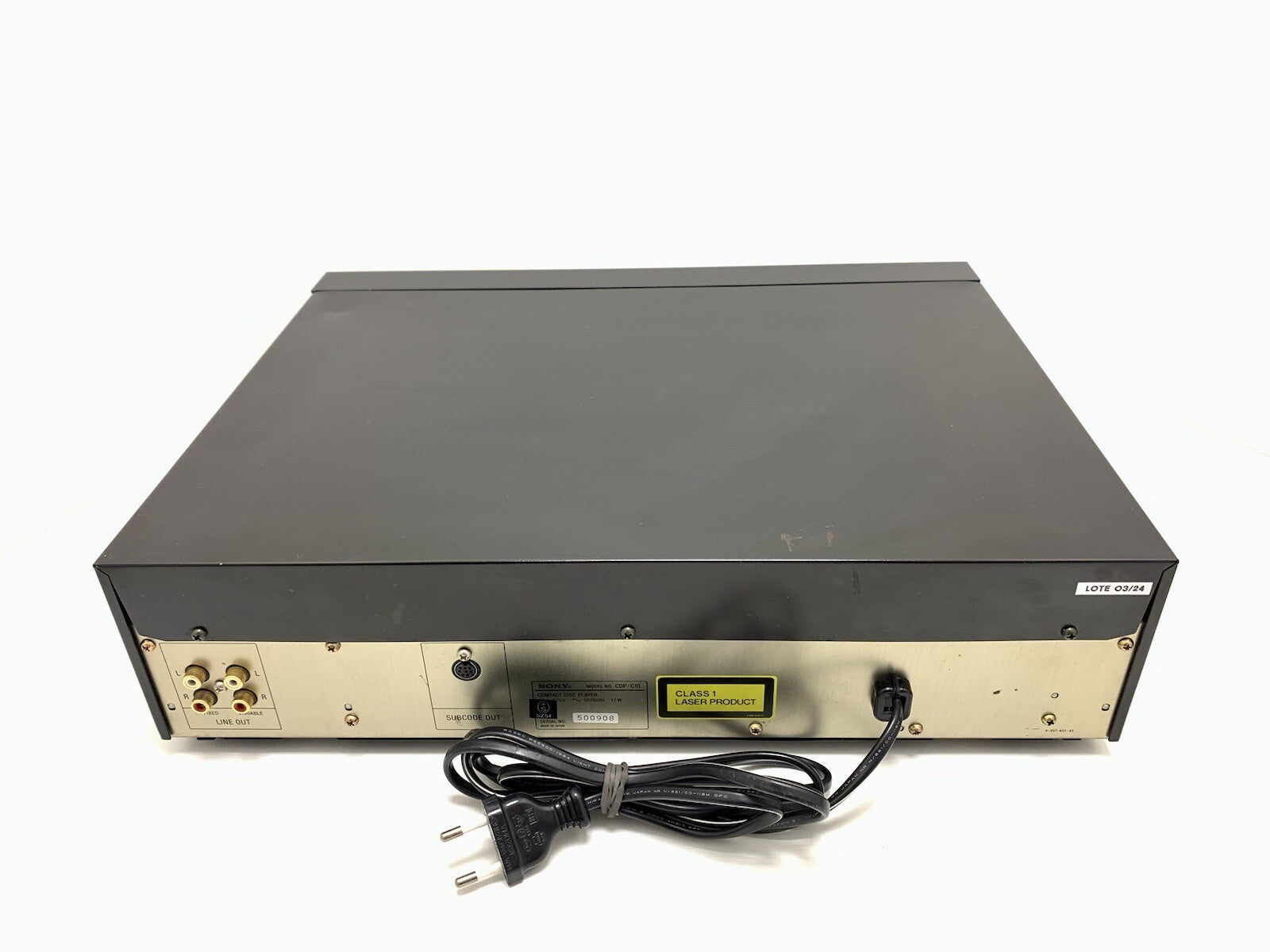 Sony Cdp C10 Compact Disc 10 CD Changer + Fernbedienung Vintage 1986 Work Good