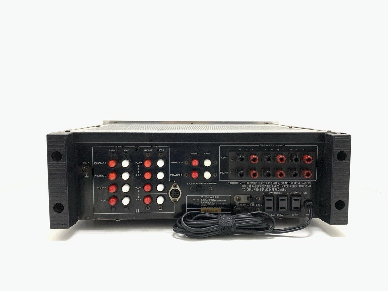 KENWOOD KA 7300 Integrated Stereo Amplifier 65+65 WRMS Vintage 1976 Good Look
