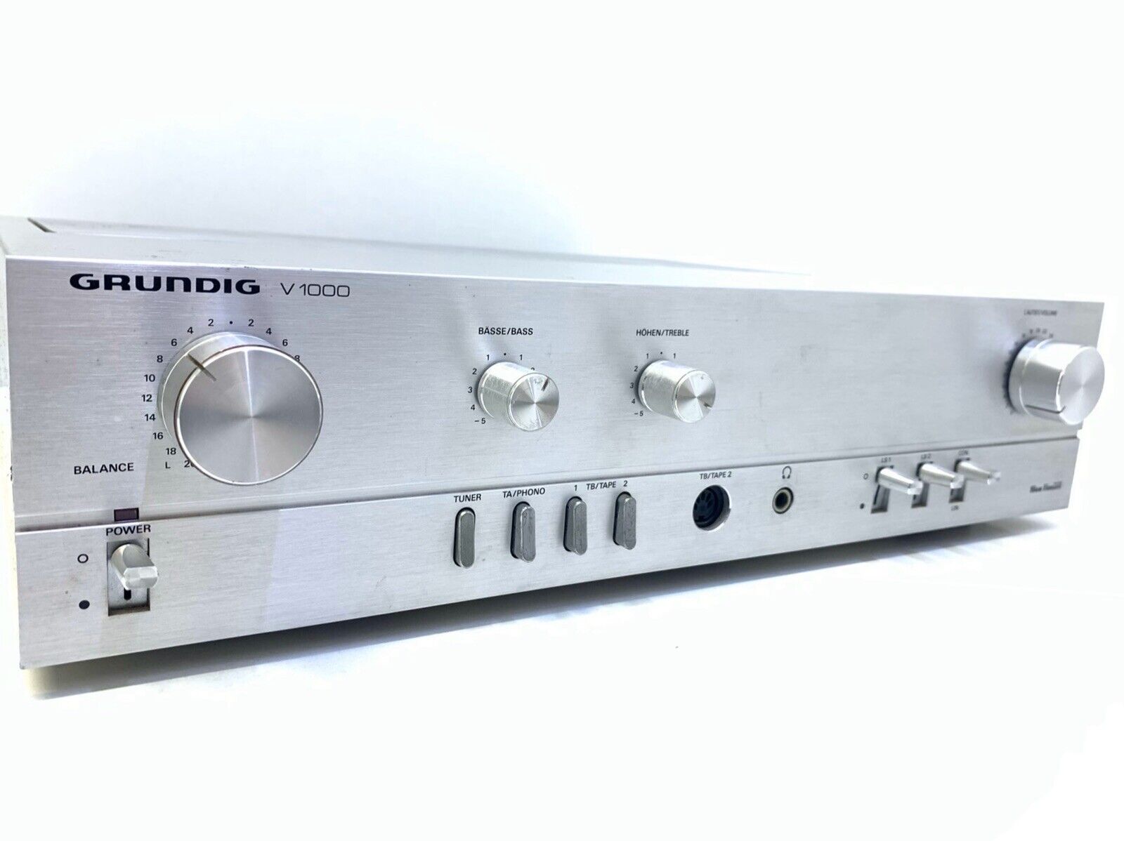 GRUNDIG V-1000 Stereo Amplifier 35+35 Watts RMS Vintage 1980 WORK 100% Good Look