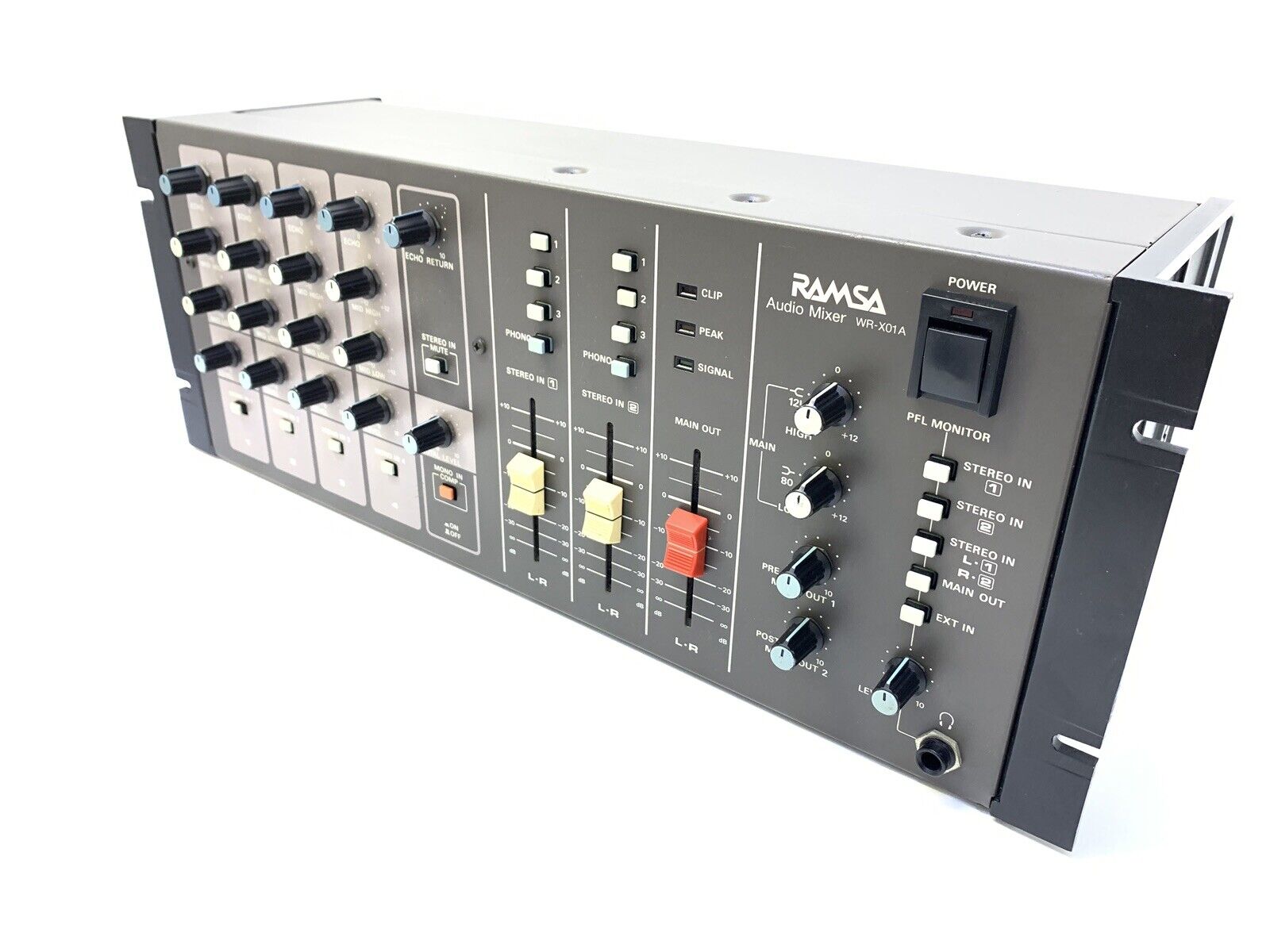 PANASONIC Ramsa Audio Mixer WR-M10A with Rackmount Ears Working 100% Like New